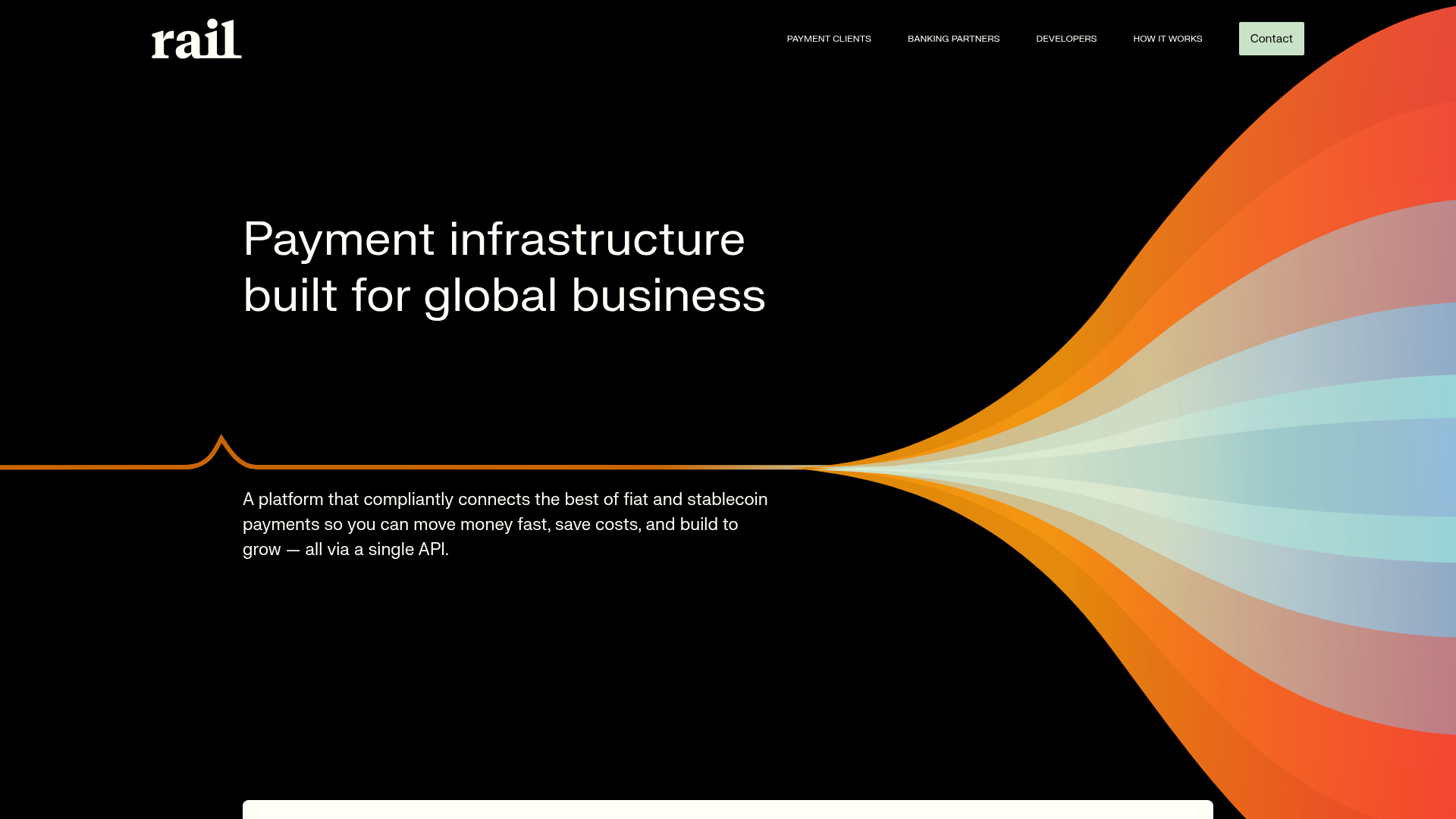 Rail website screenshot