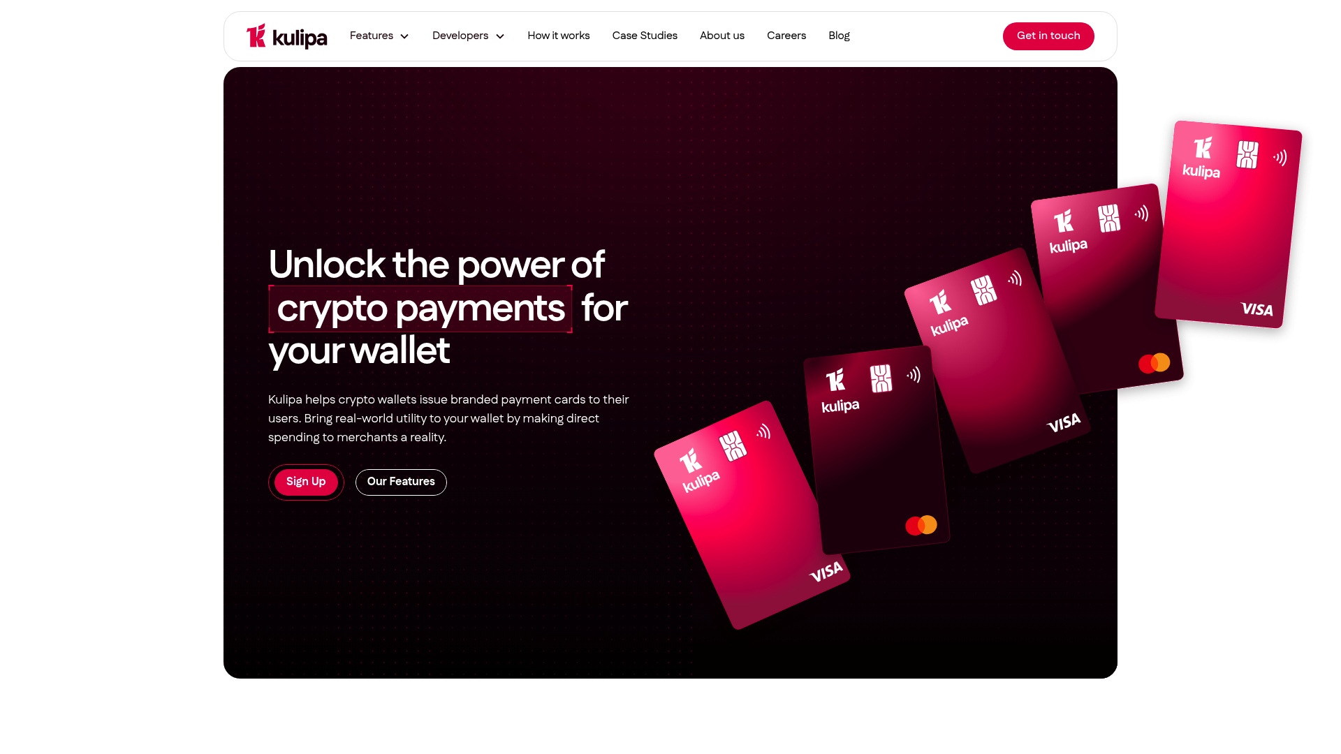Kulipa website screenshot