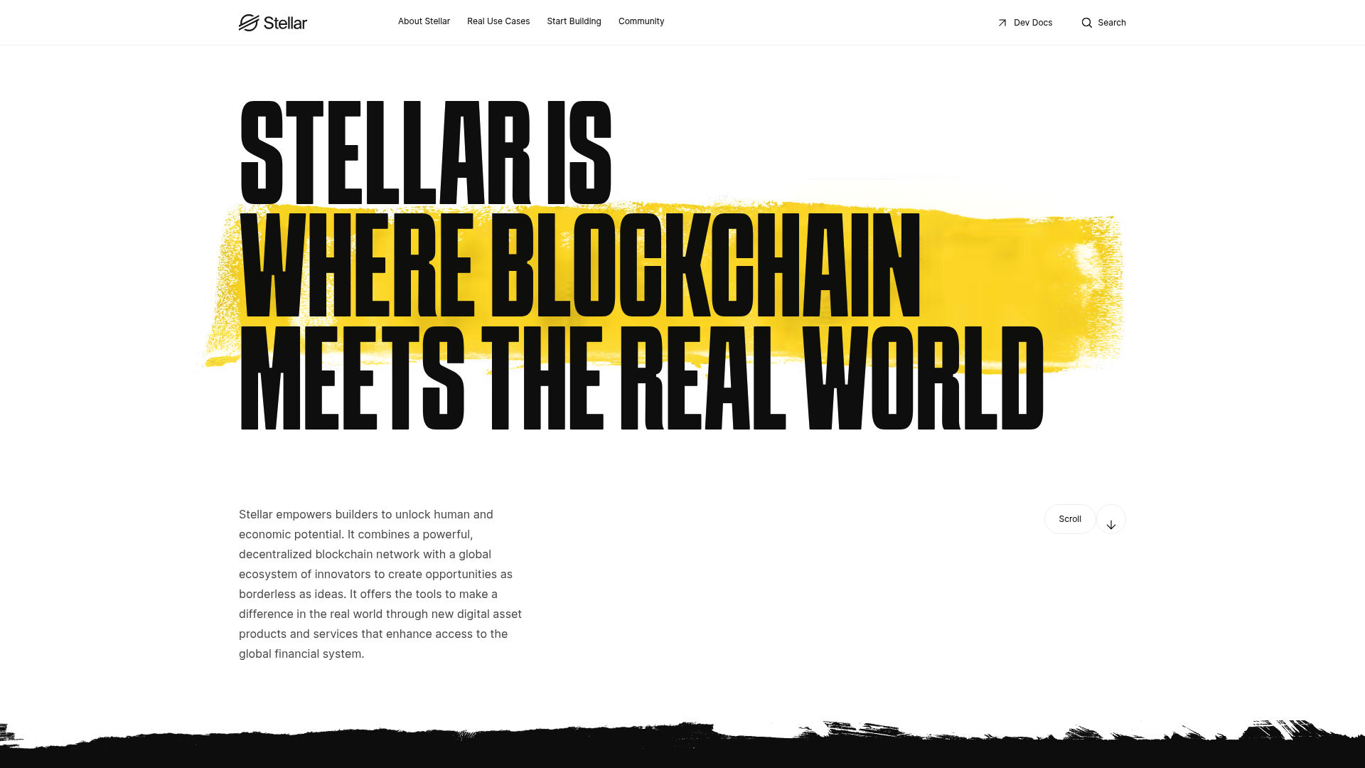 Stellar website screenshot