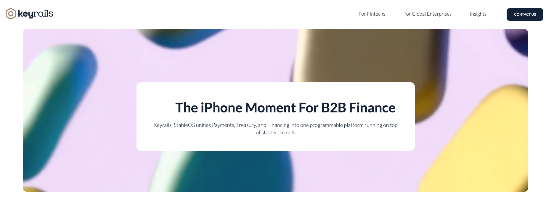 Keyrails website screenshot