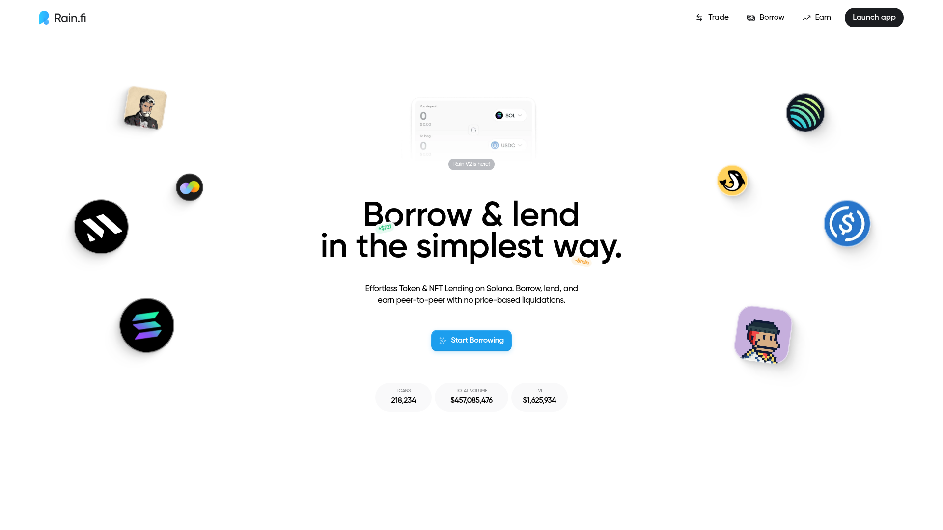 Rain.Fi website screenshot