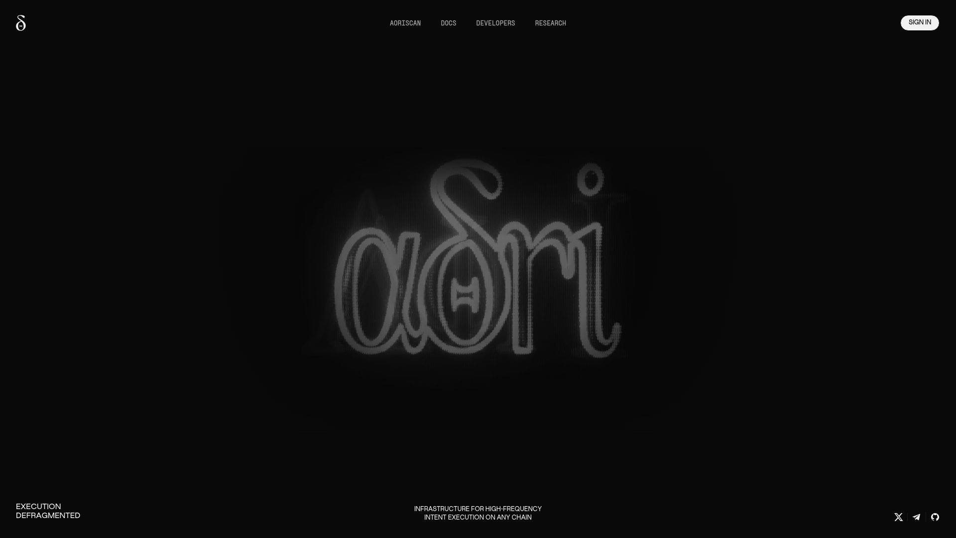 Aori website screenshot