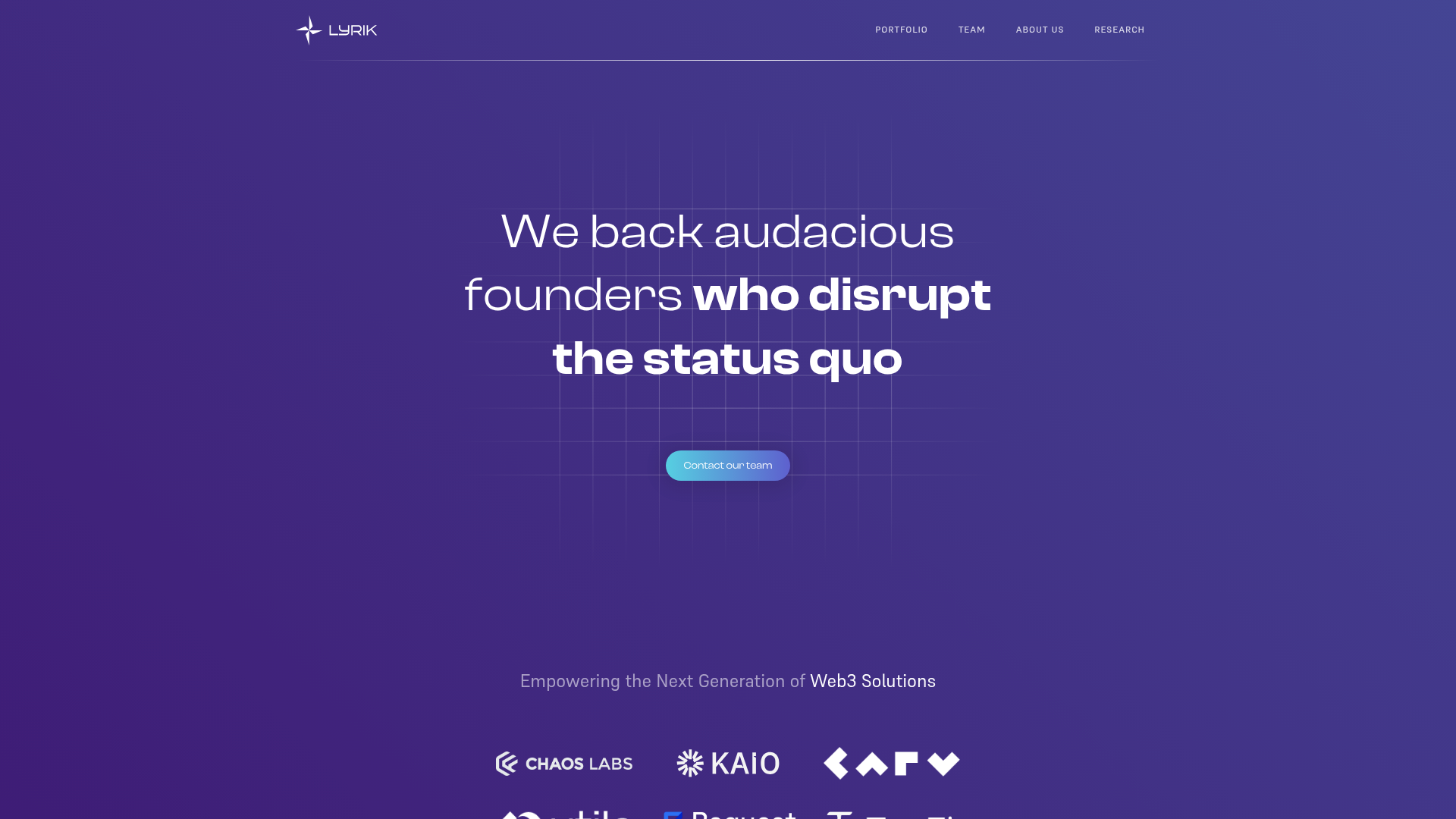 Lyrik Ventures website screenshot