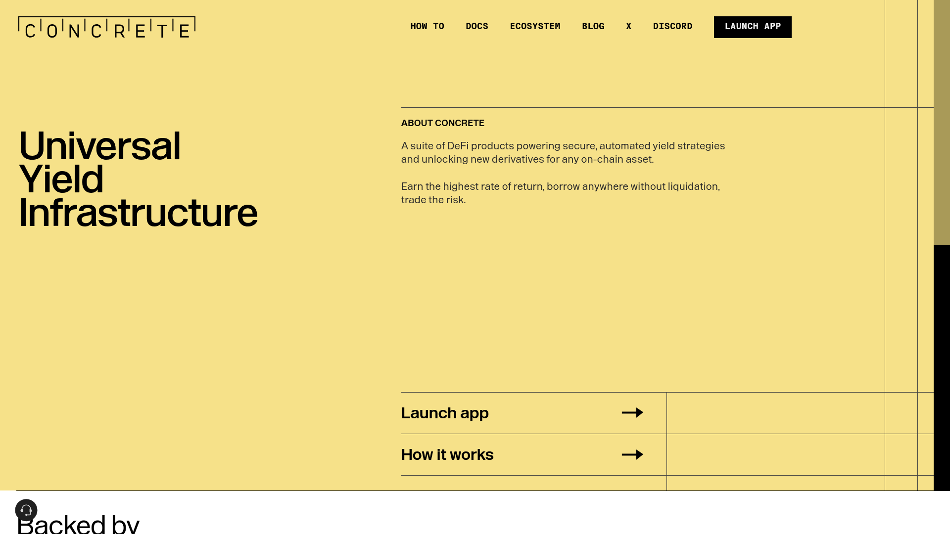 Concrete website screenshot Concrete website screenshot