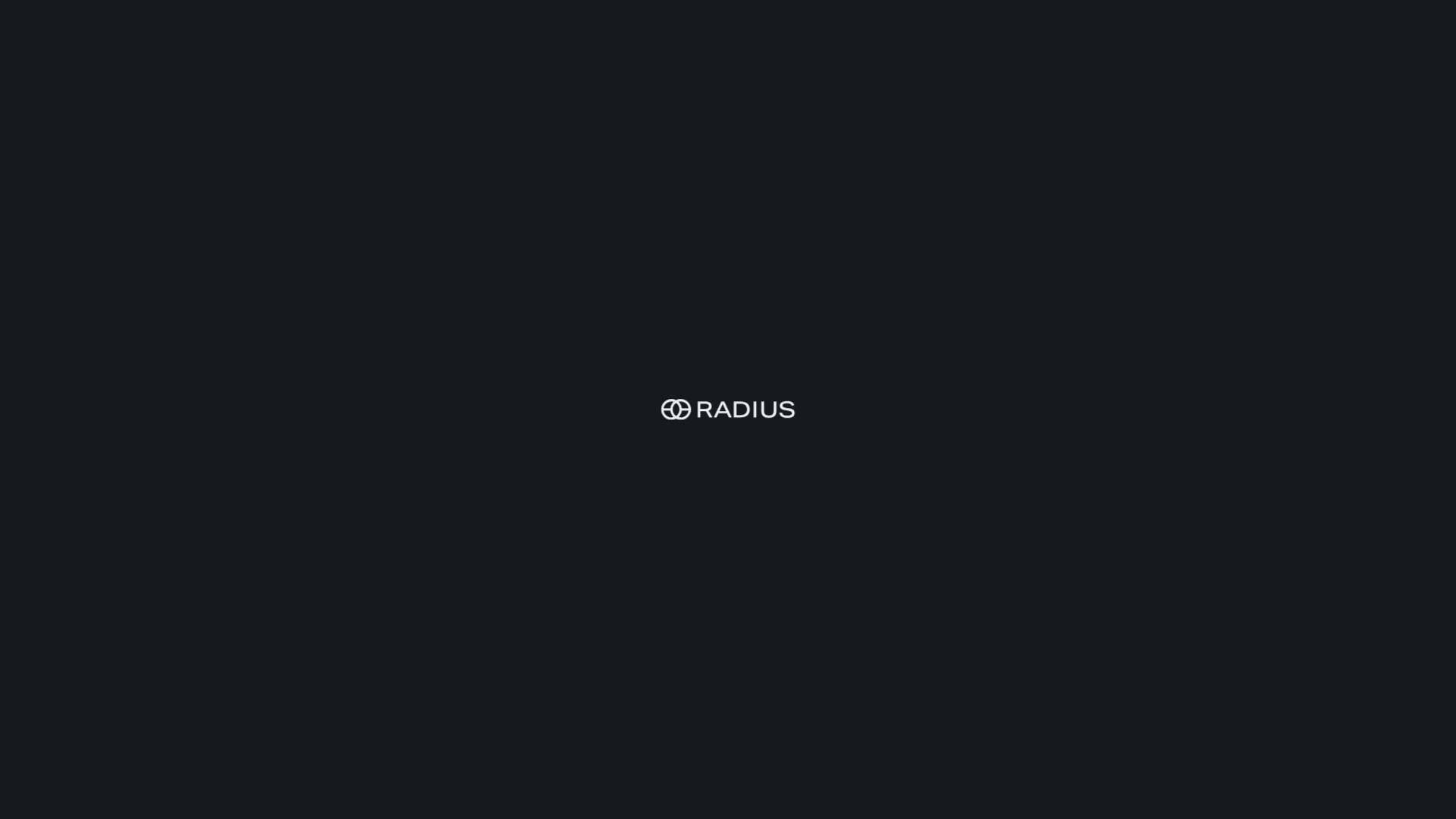 Radius website screenshot