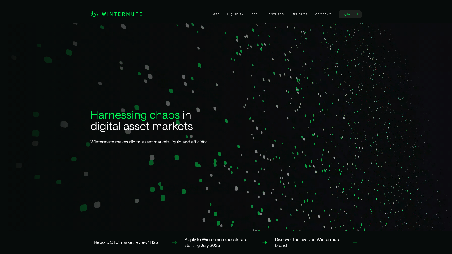 Wintermute website screenshot
