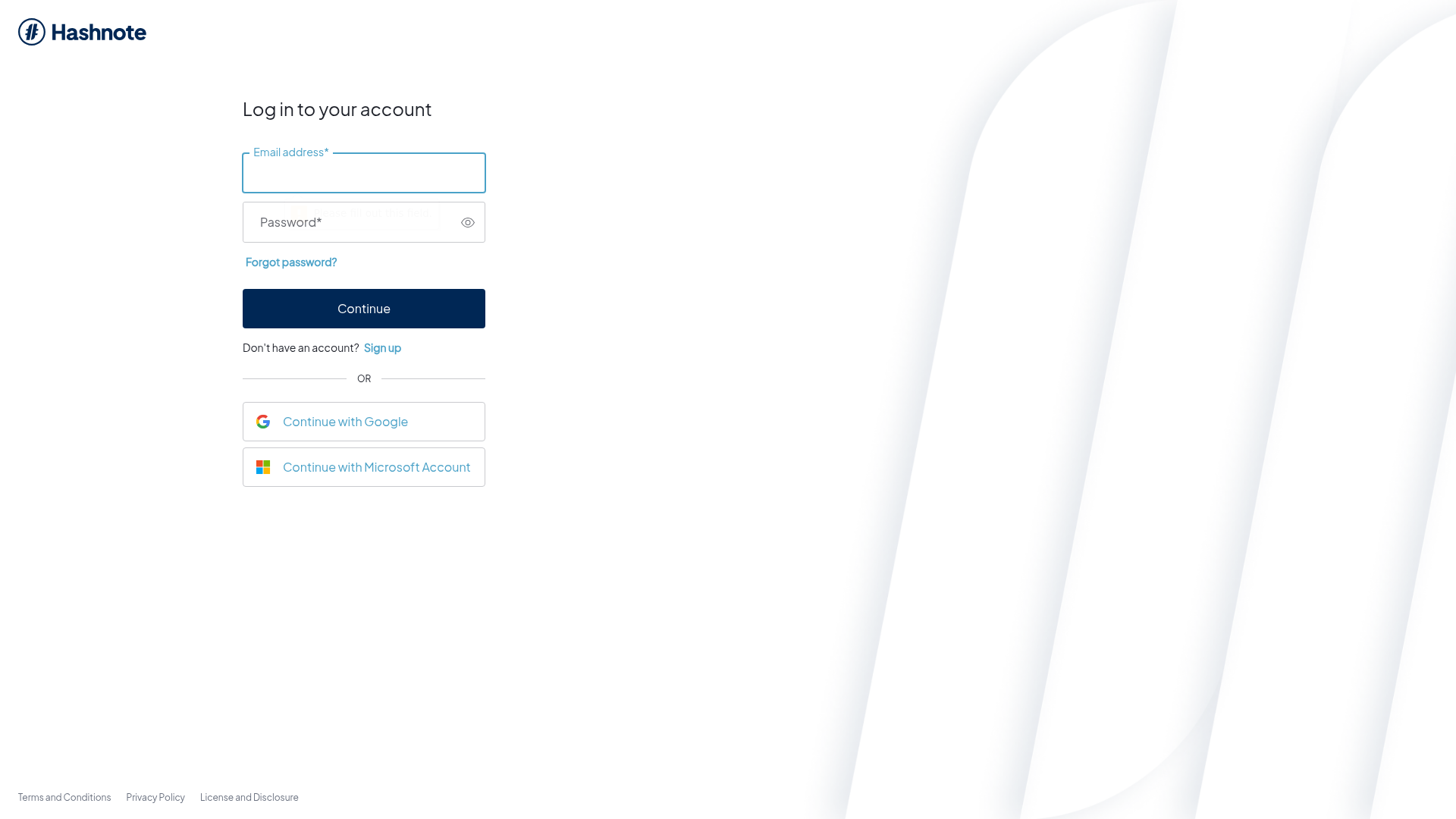 Hashnote website screenshot