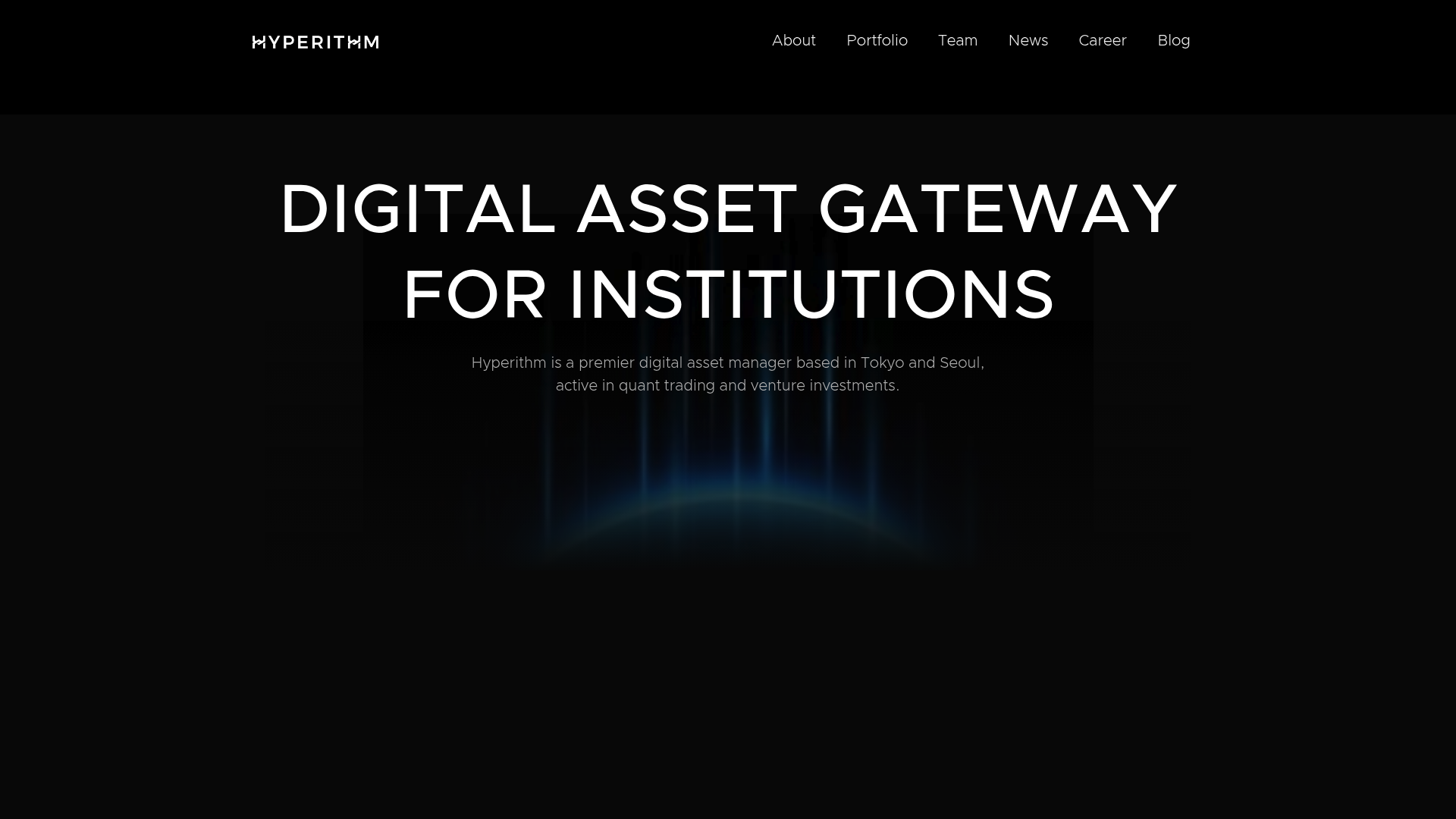 Hyperithm website screenshot