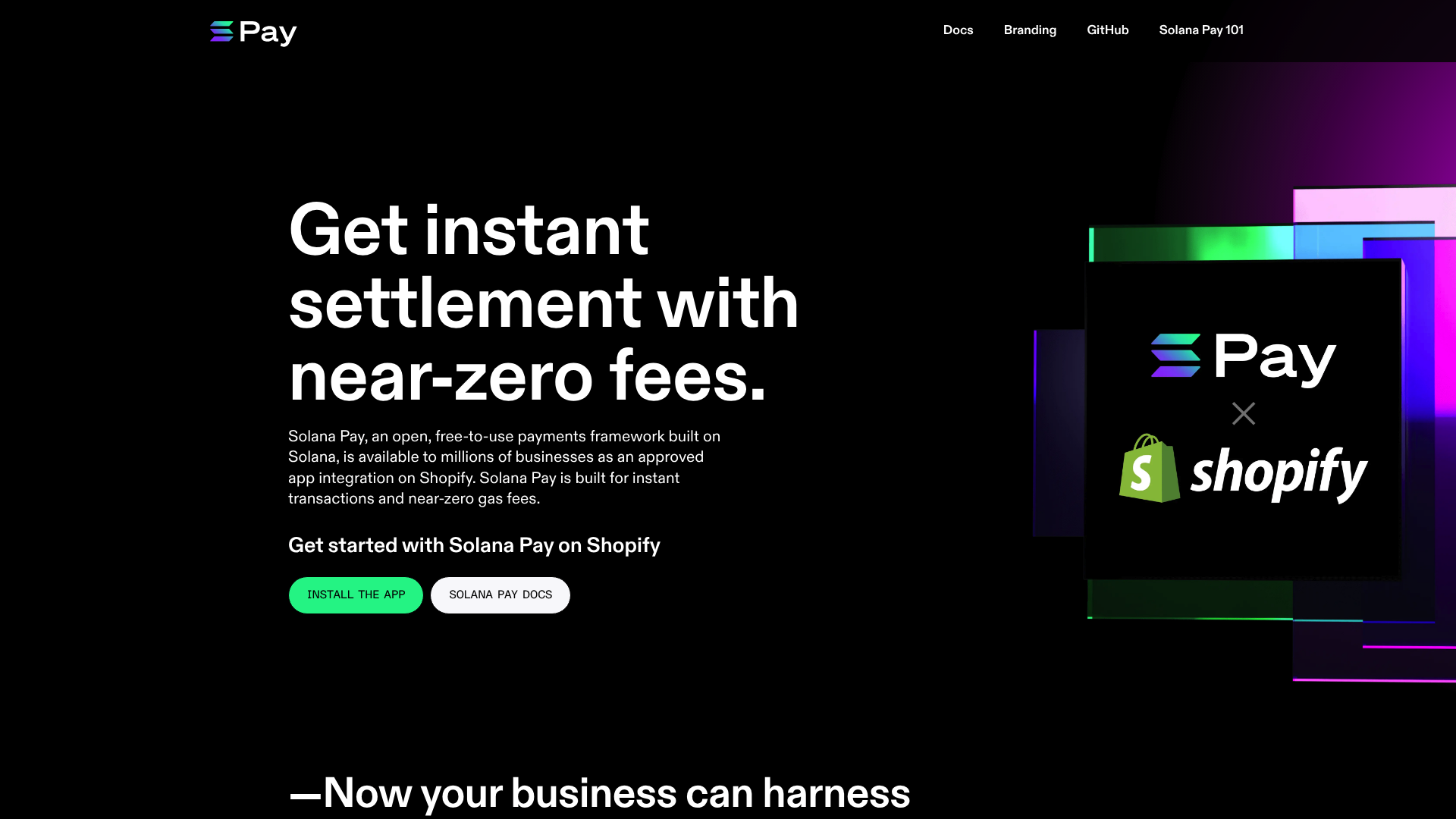 Solana Pay website screenshot