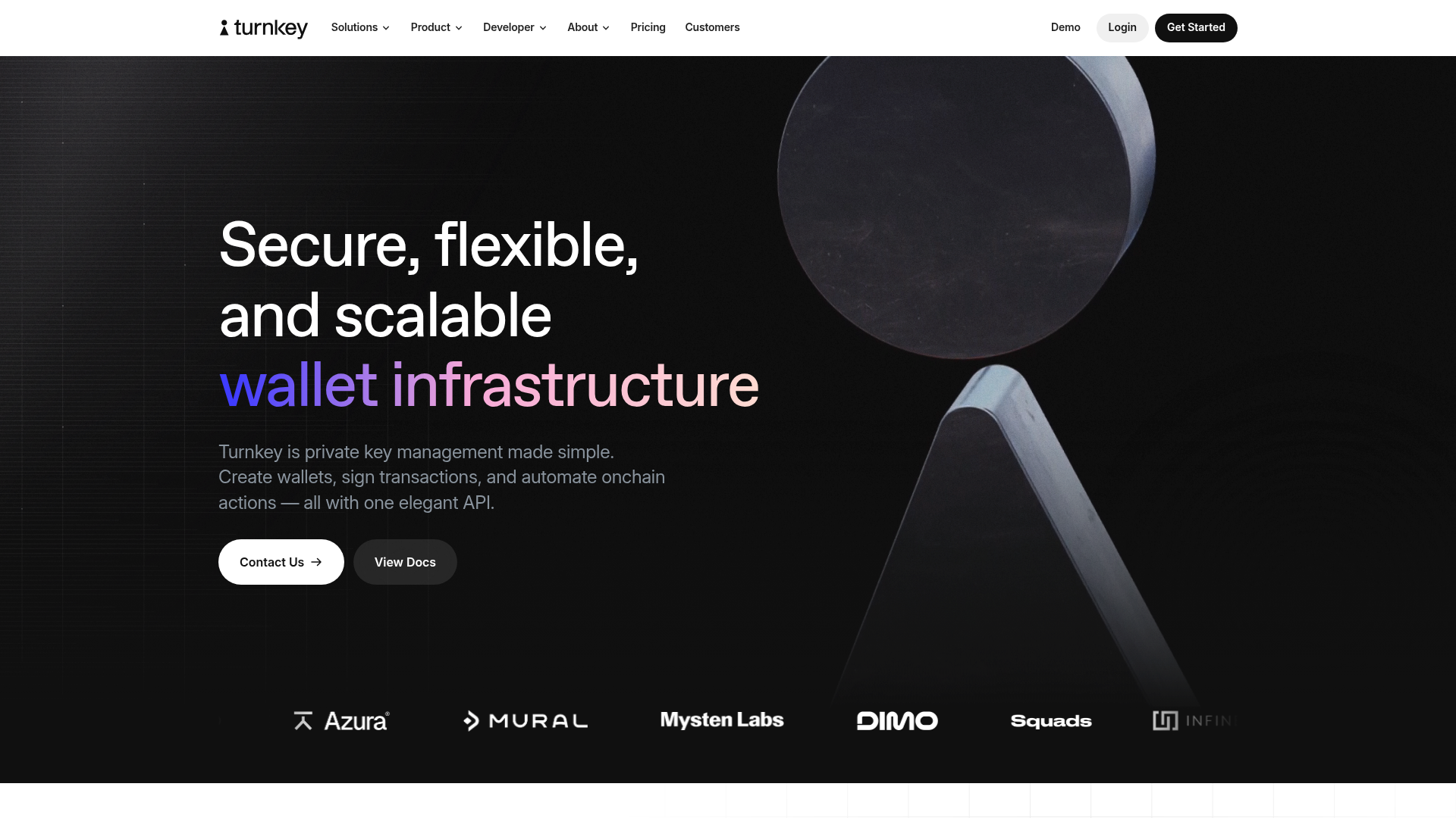 Turnkey website screenshot