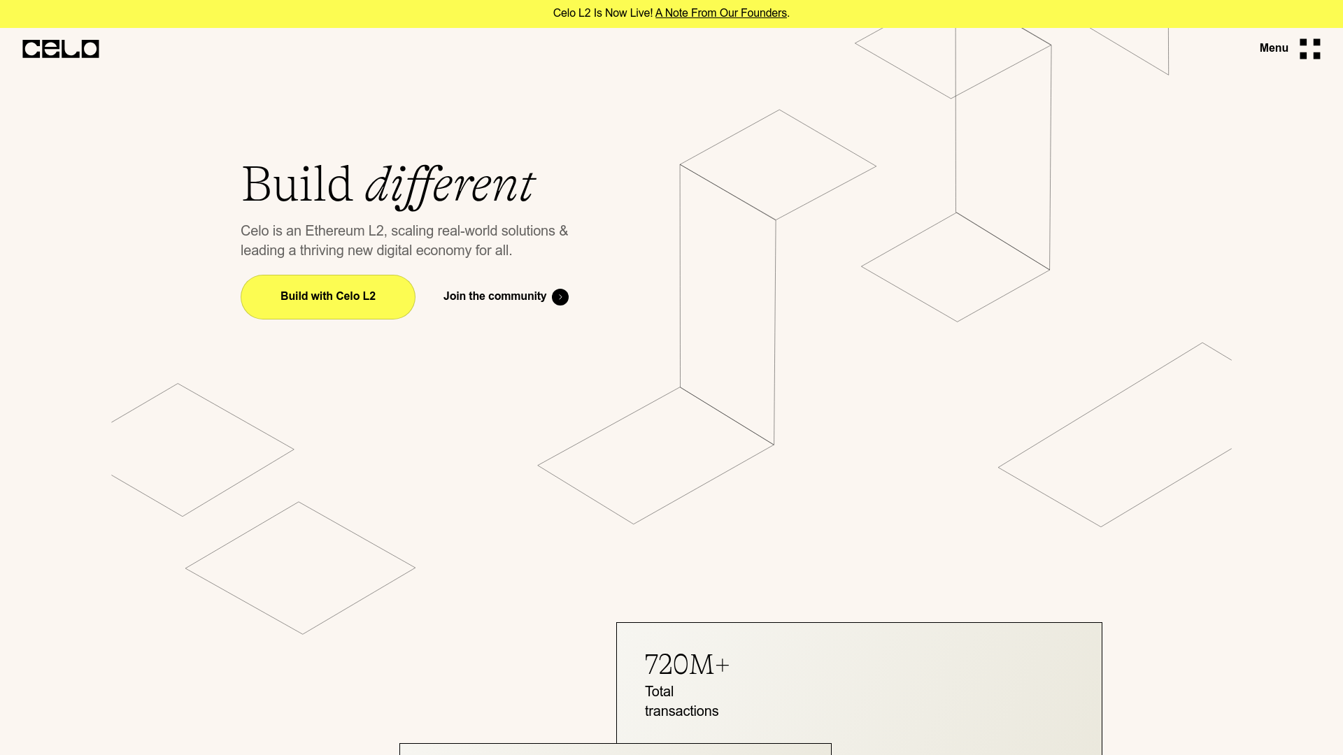 Celo website screenshot