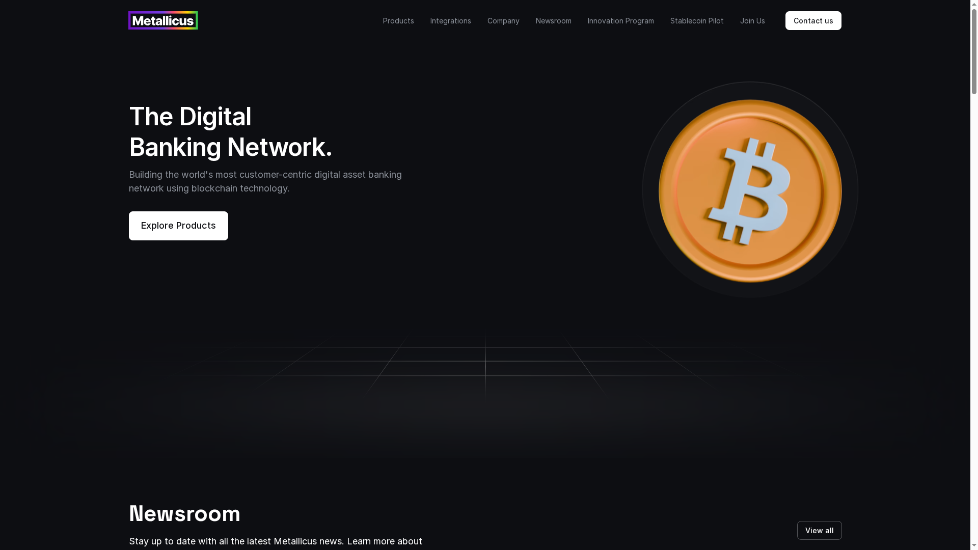 Metallicus website screenshot