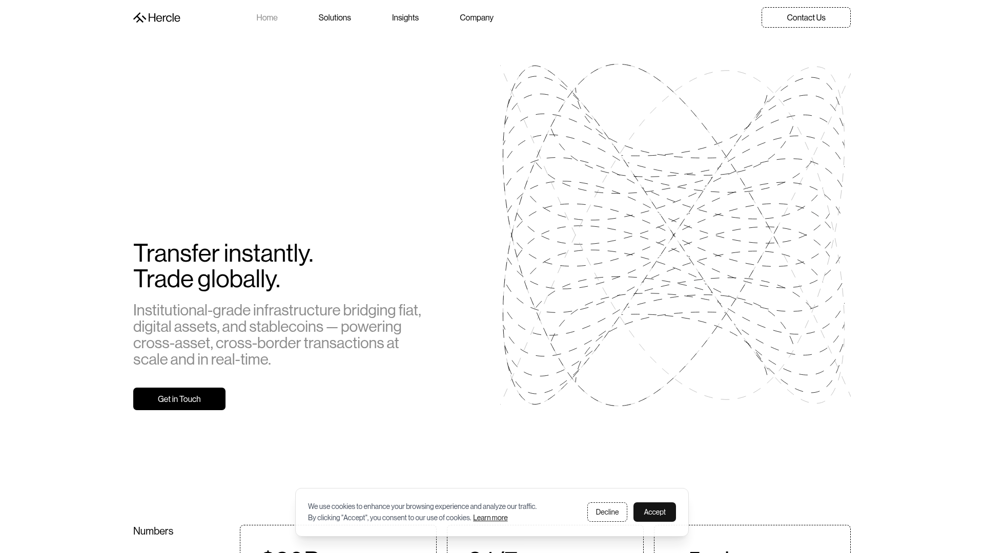 Hercle website screenshot Hercle website screenshot