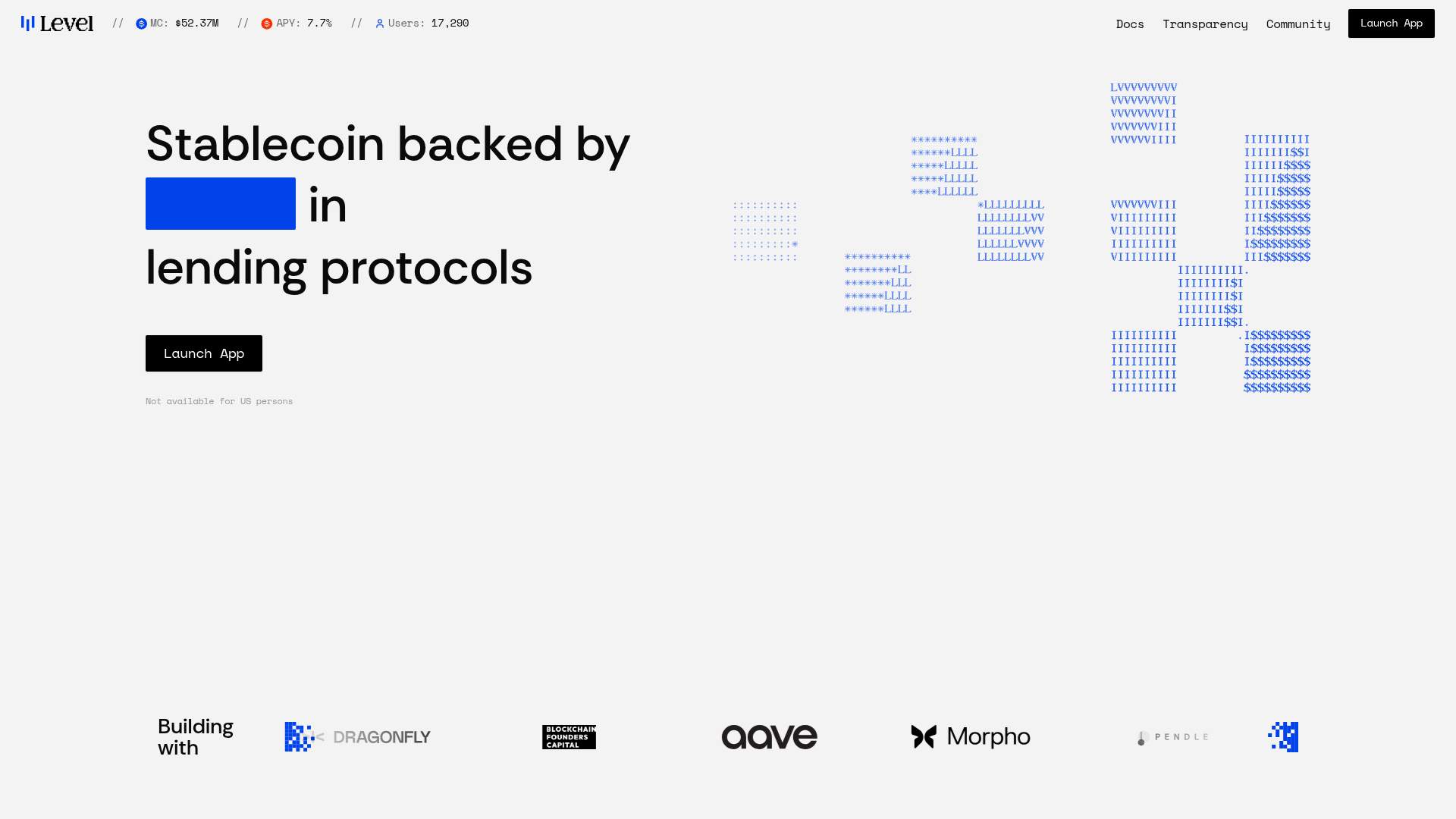 Level Money website screenshot