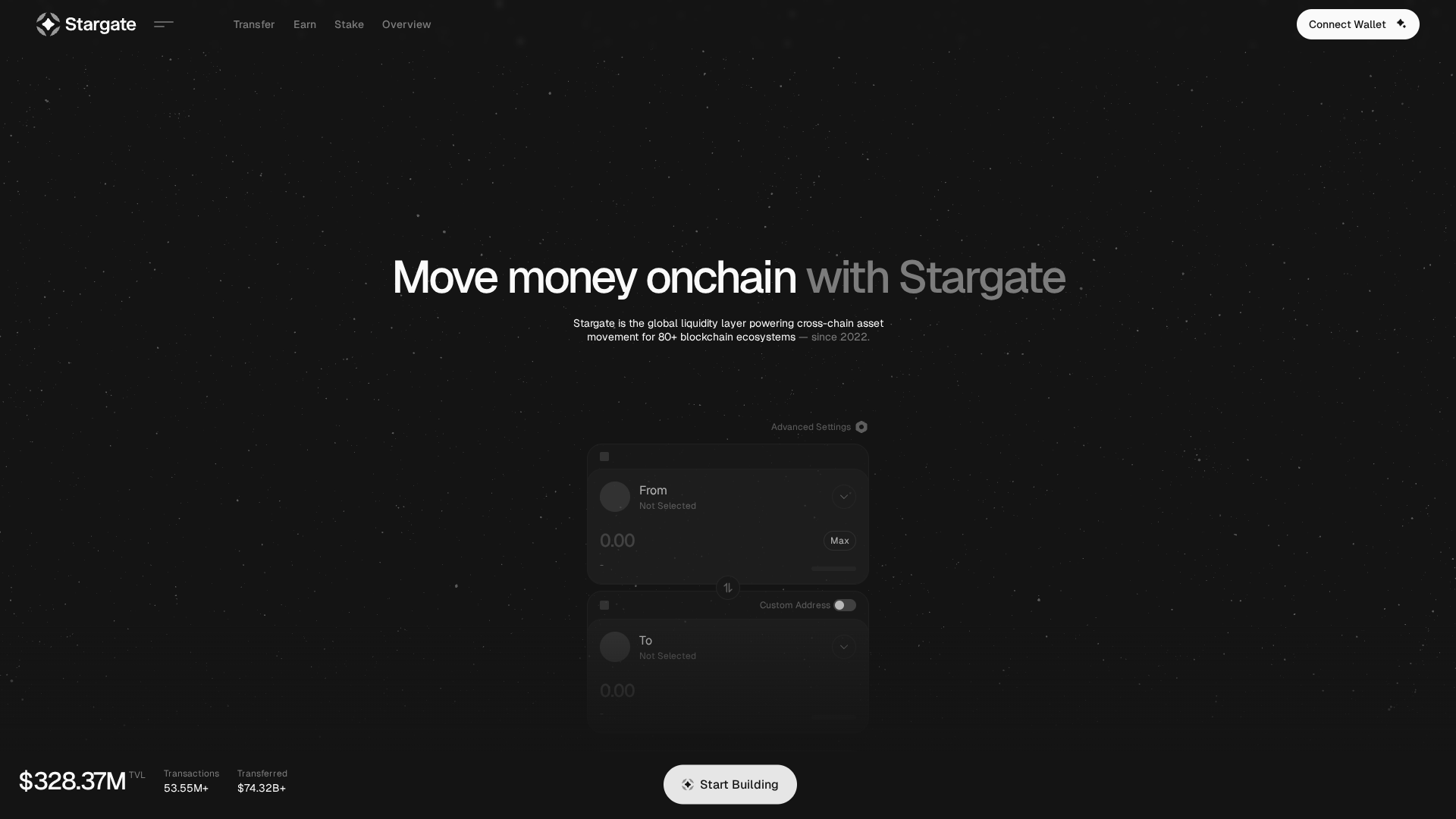 Stargate website screenshot