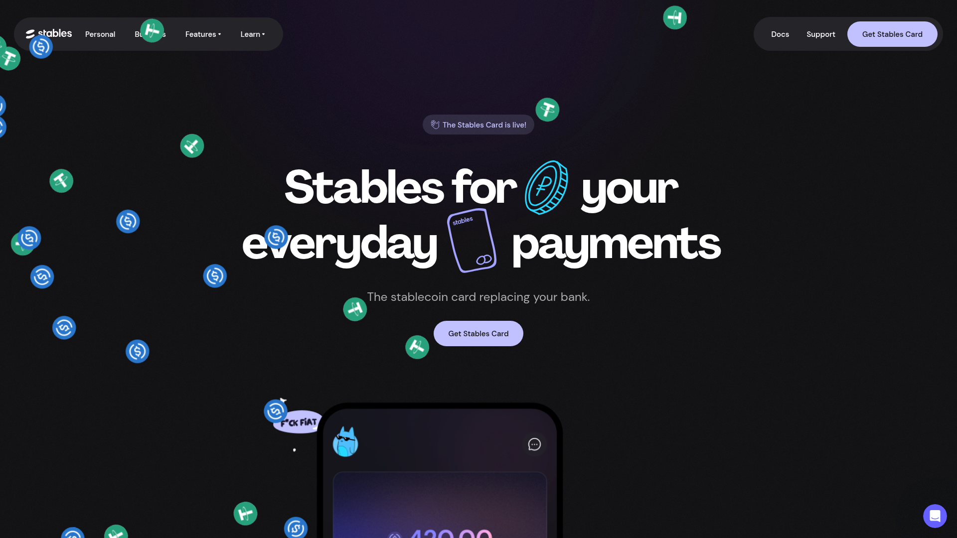 Stables Money website screenshot