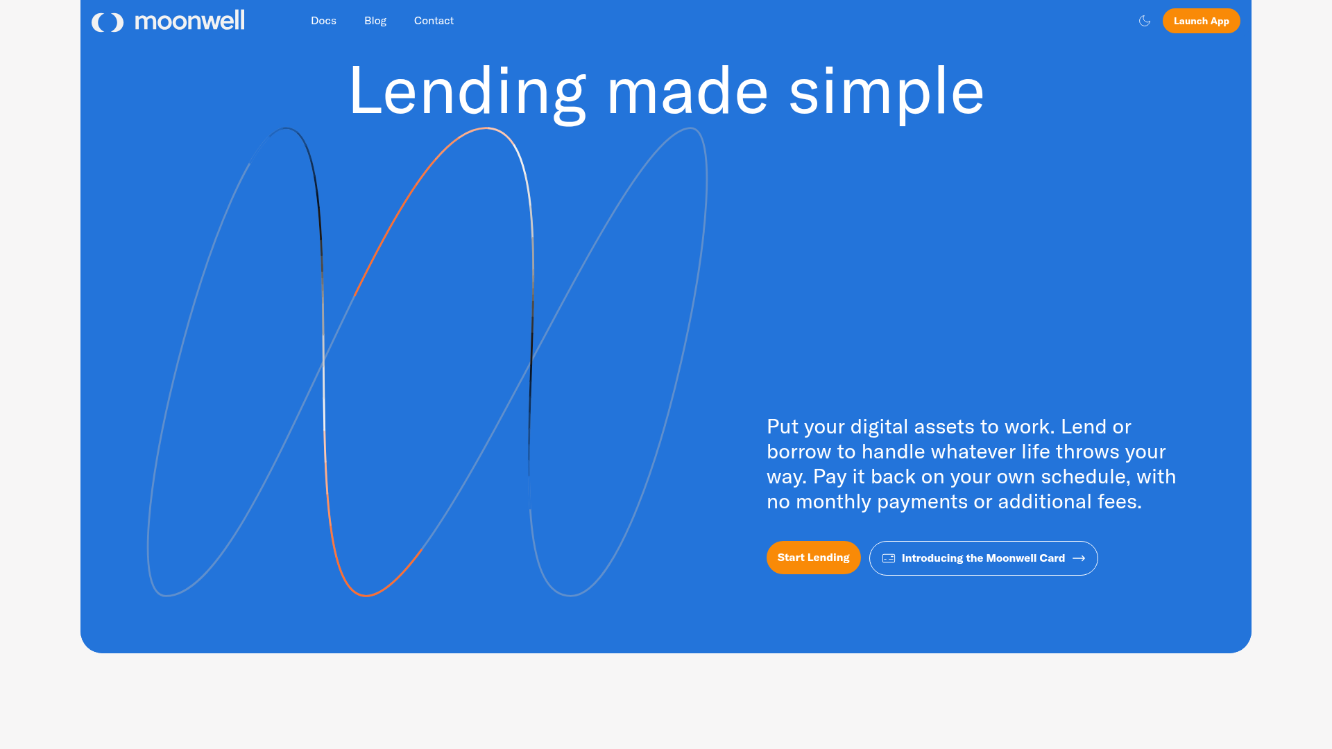 Moonwell website screenshot