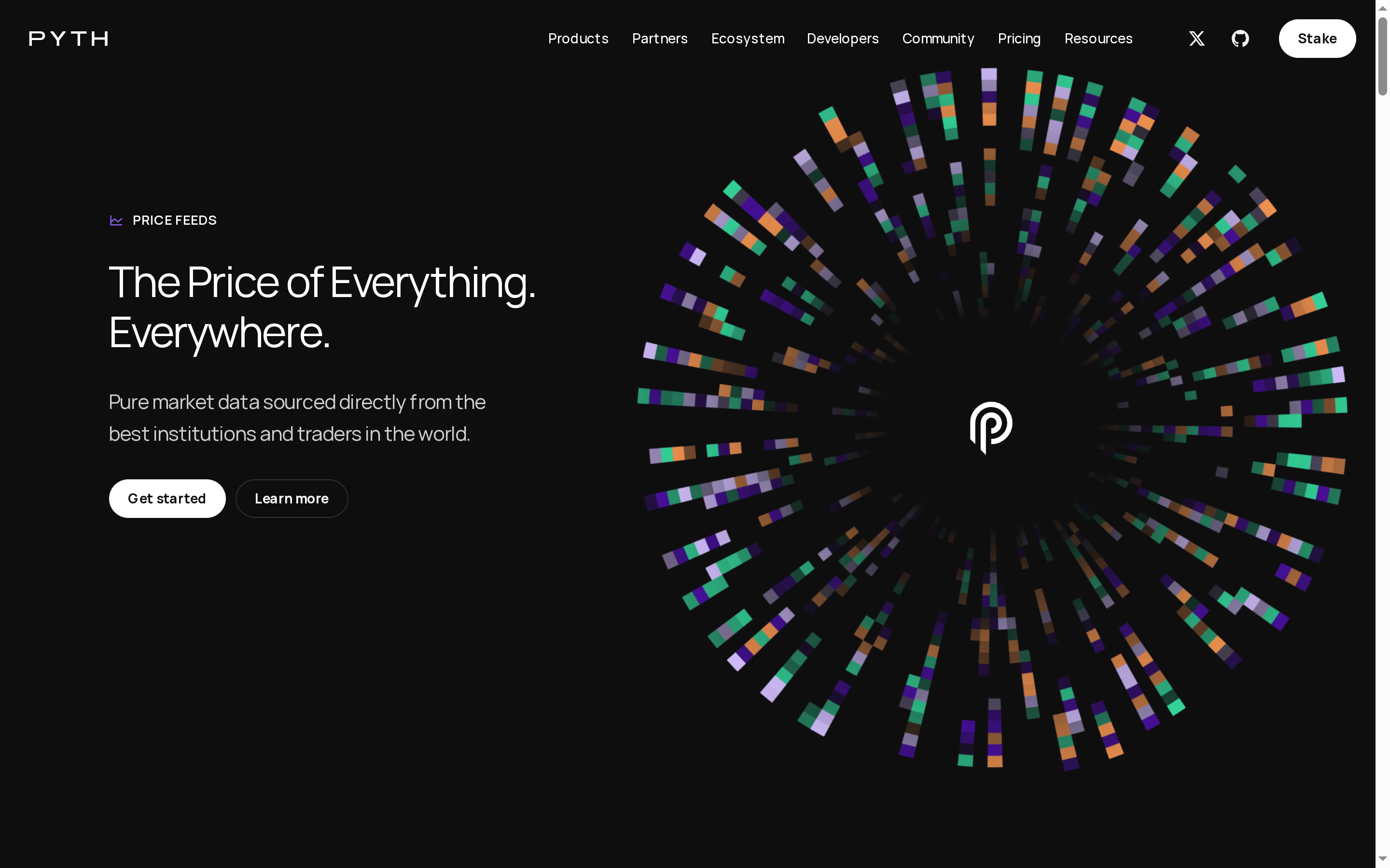 Pyth website screenshot