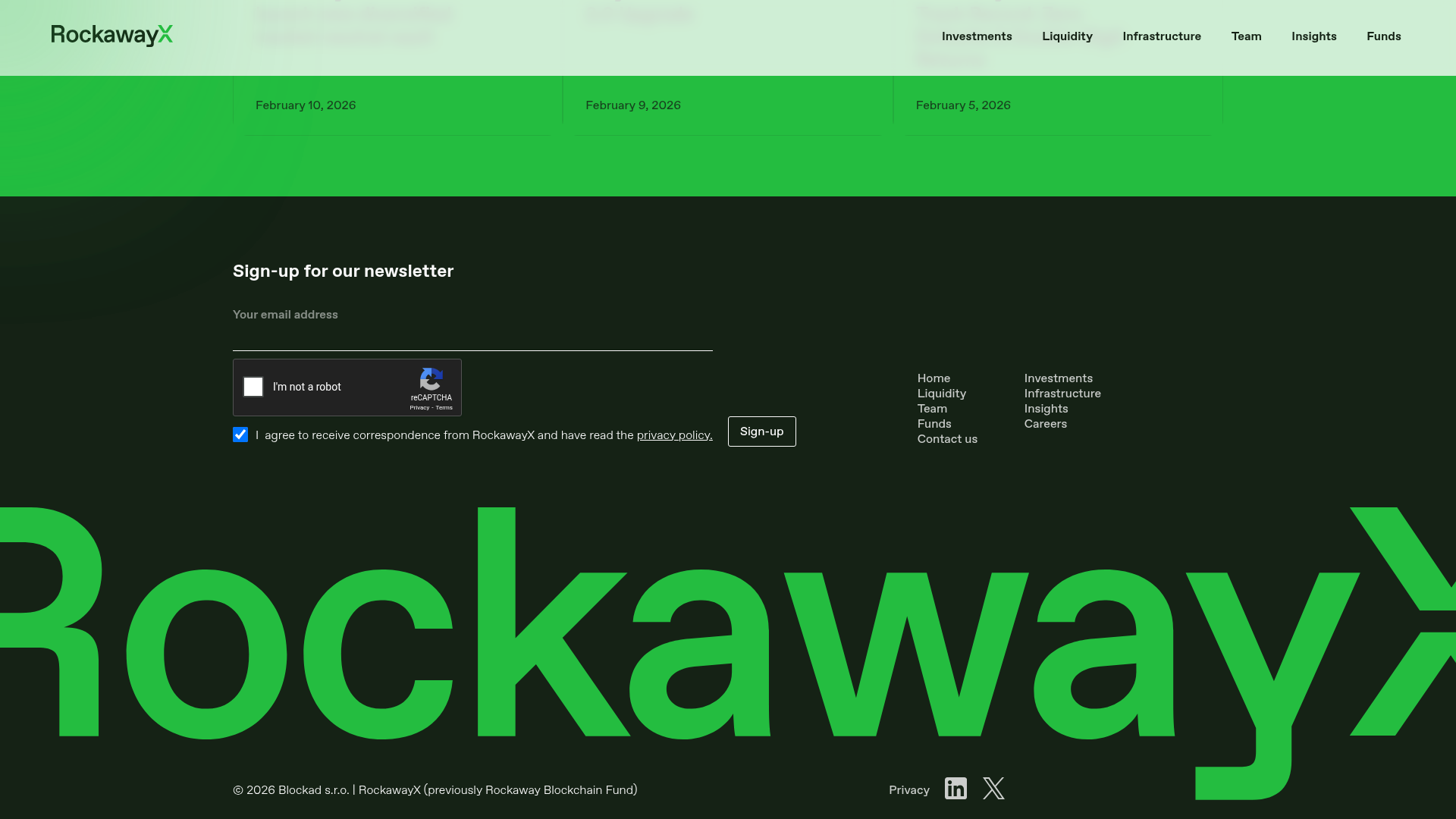 RockwayX website screenshot