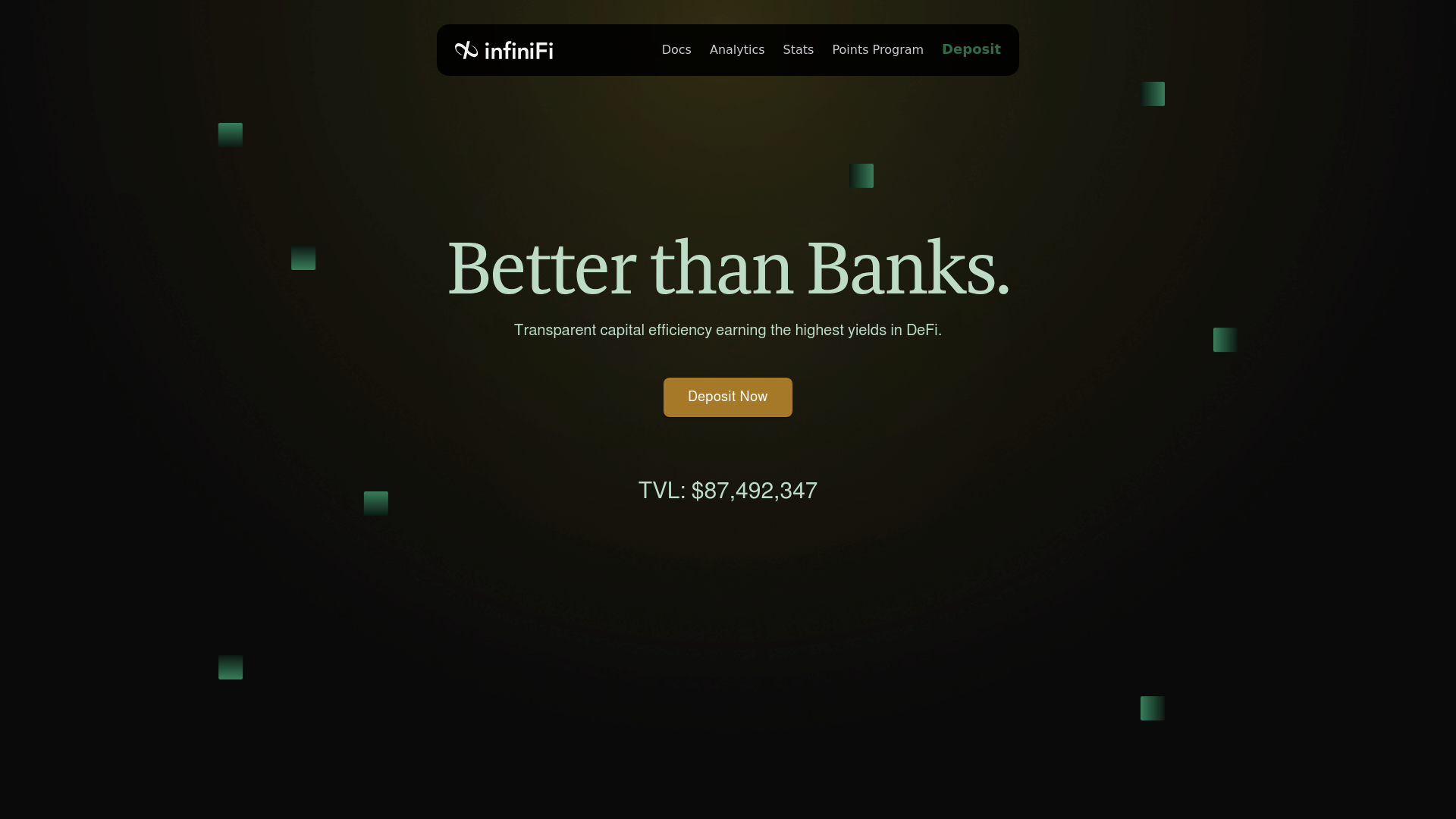 InfiniFi website screenshot