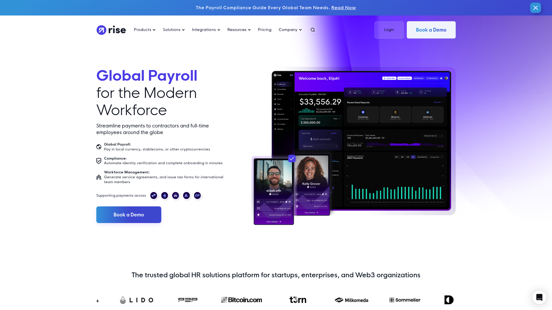 Rise website screenshot