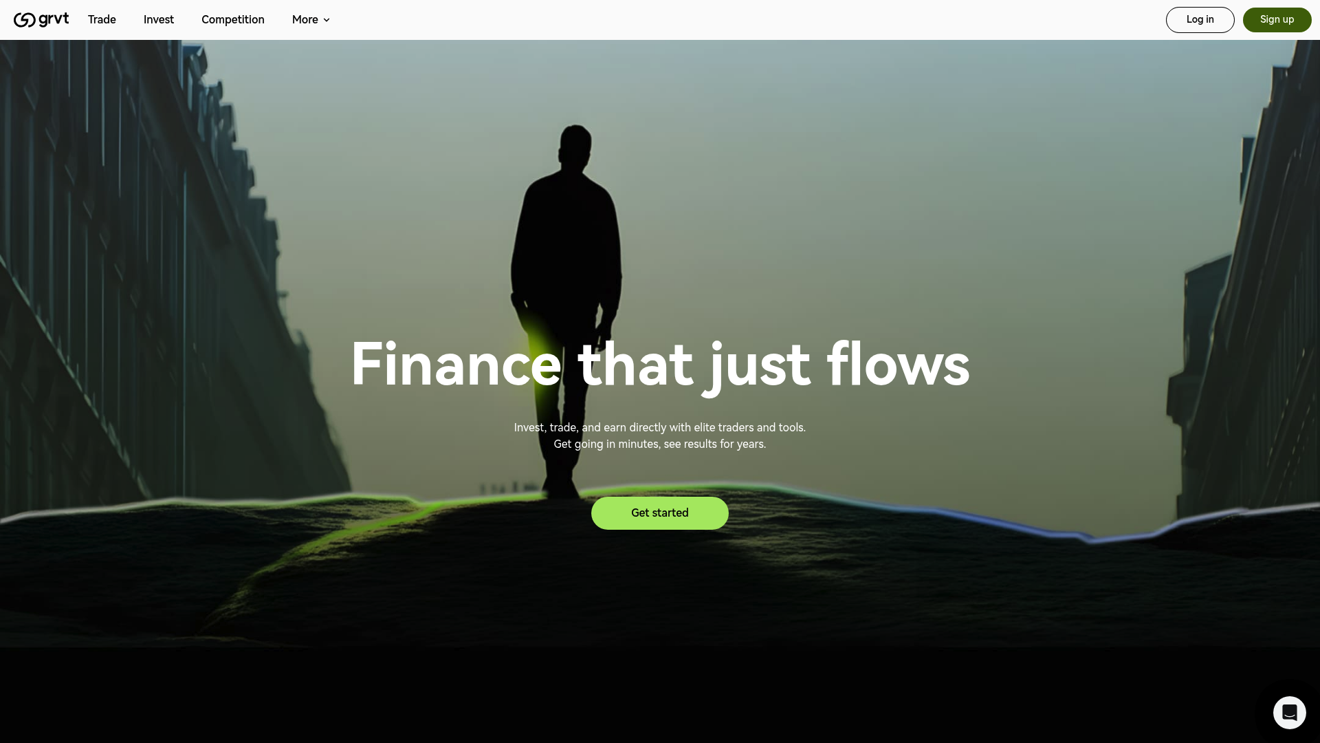 GRVT website screenshot