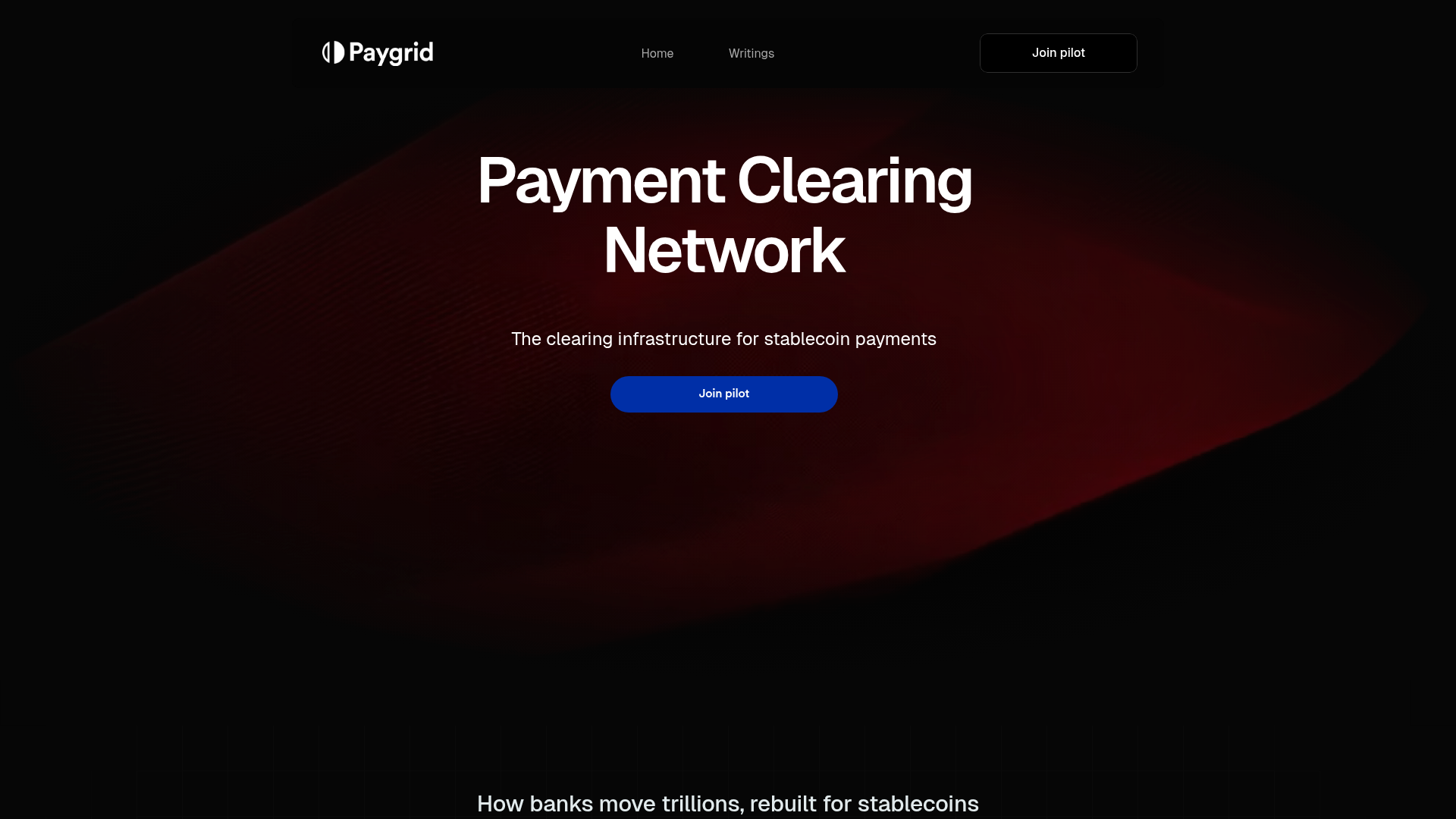 Paygrid website screenshot