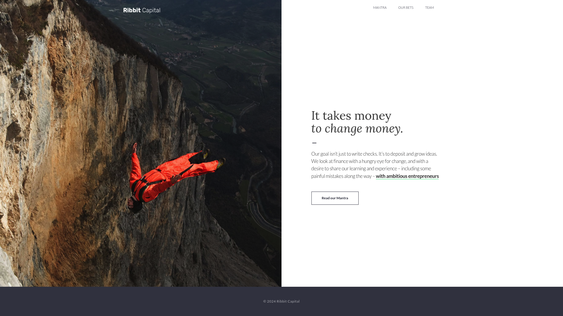 Ribbit Capital website screenshot