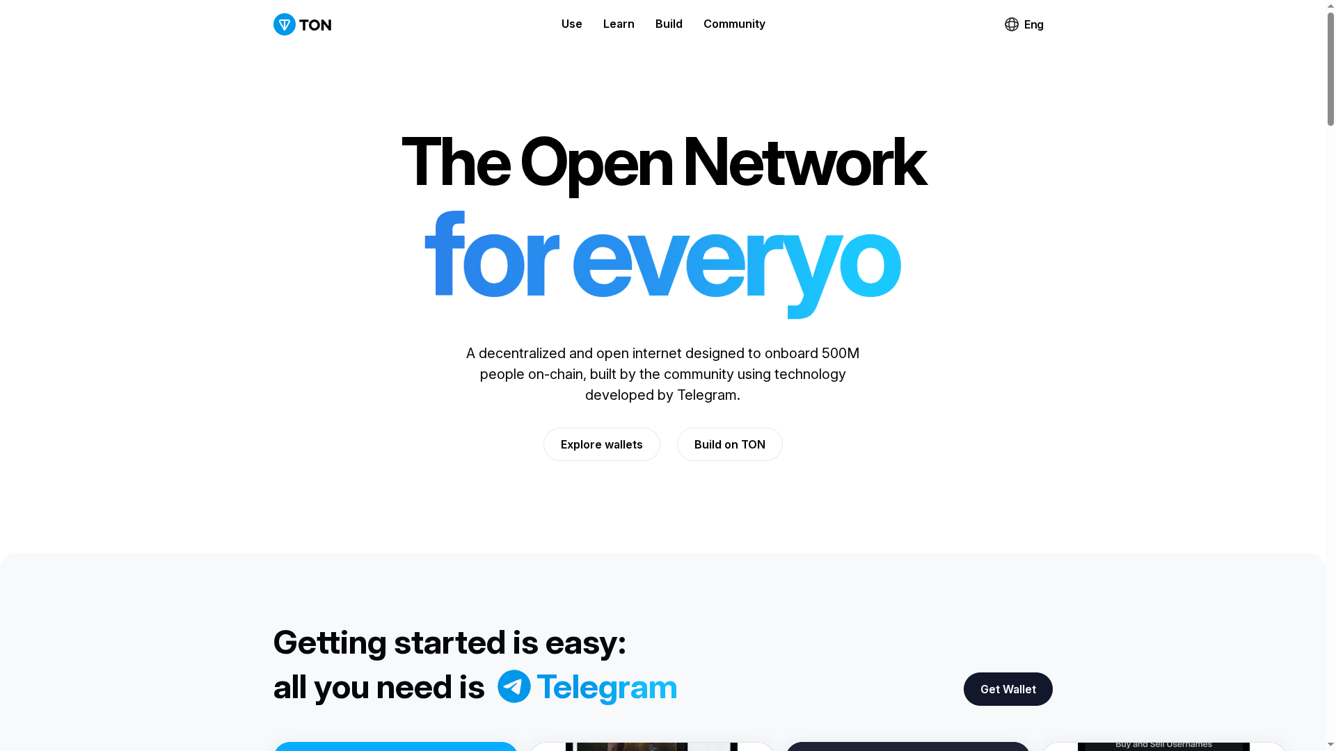 Ton website screenshot
