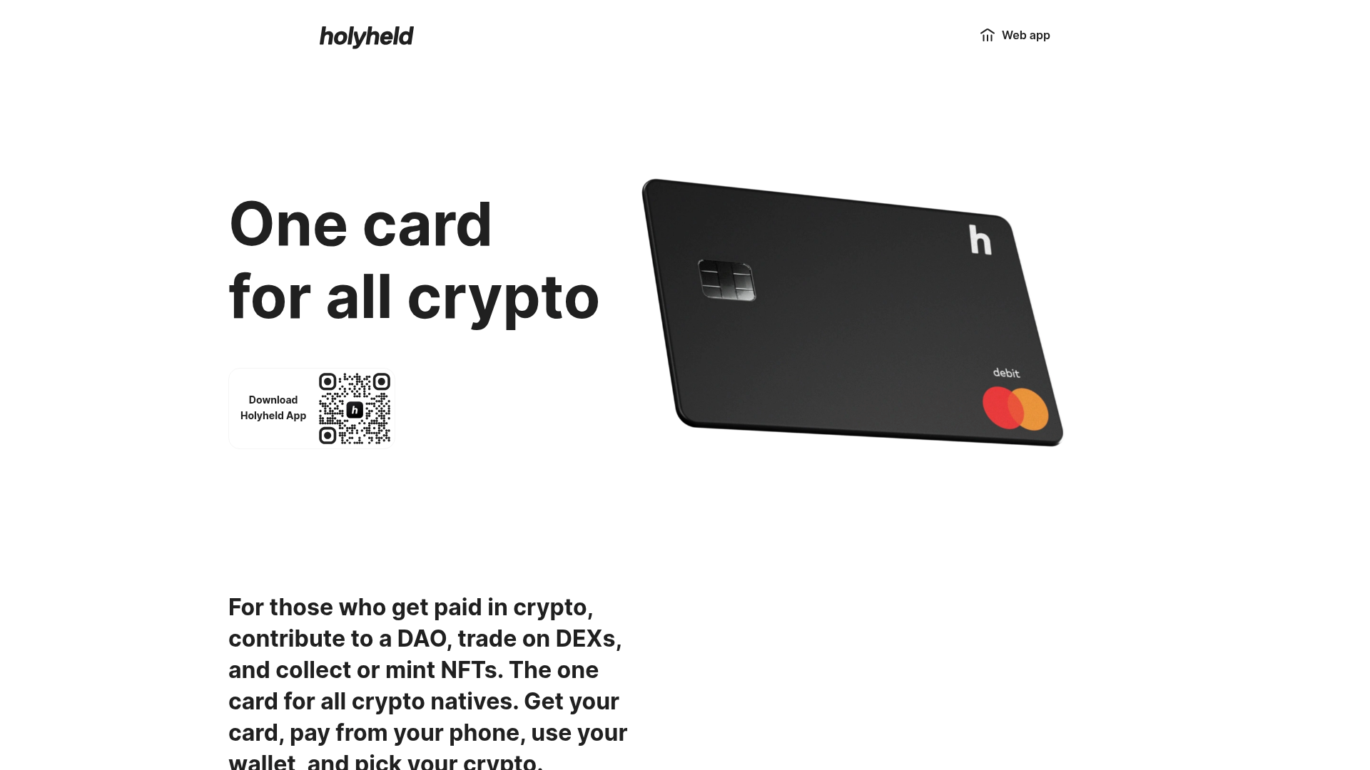 Holyheld website screenshot