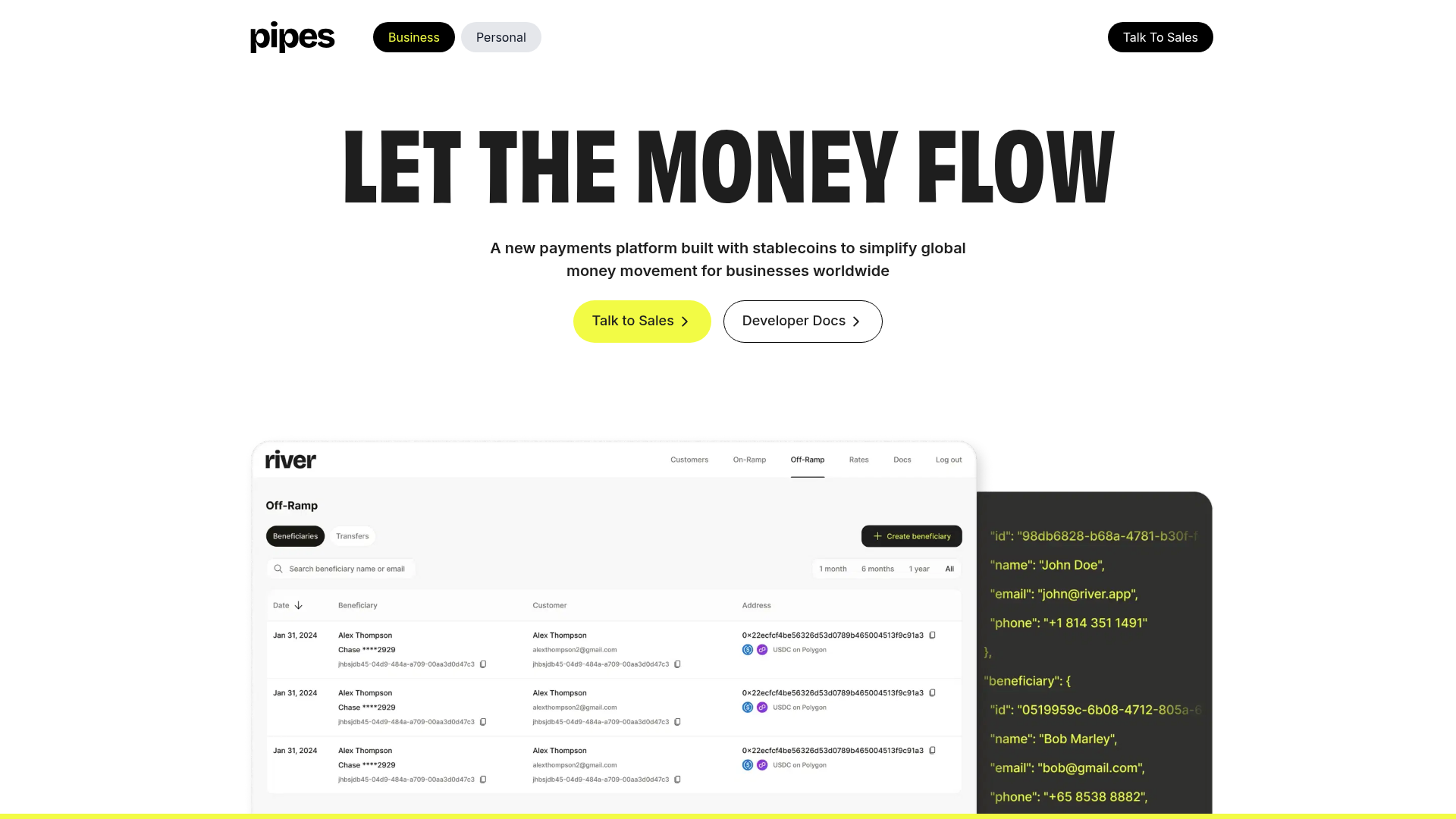 Wind website screenshot