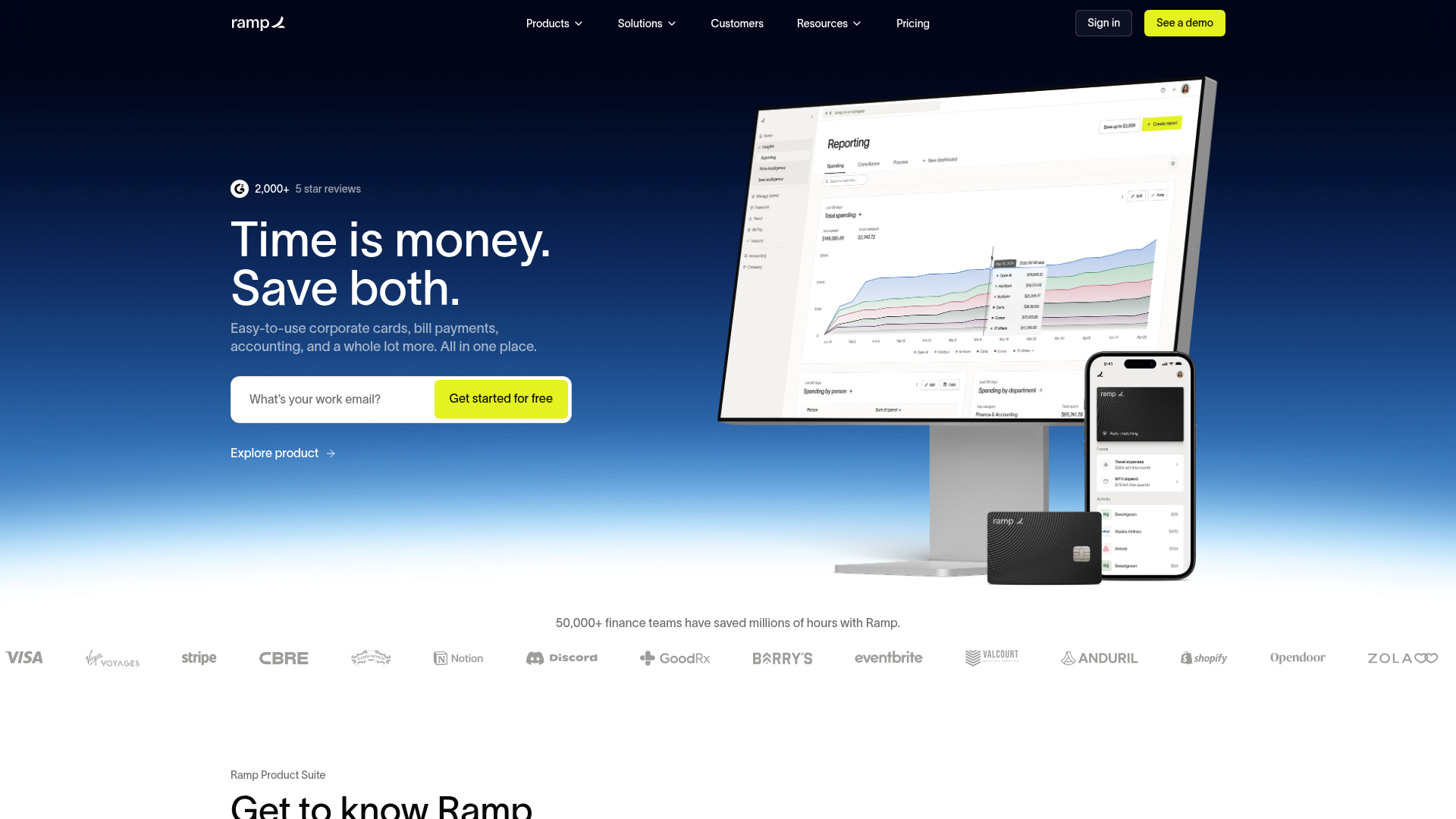 Ramp website screenshot
