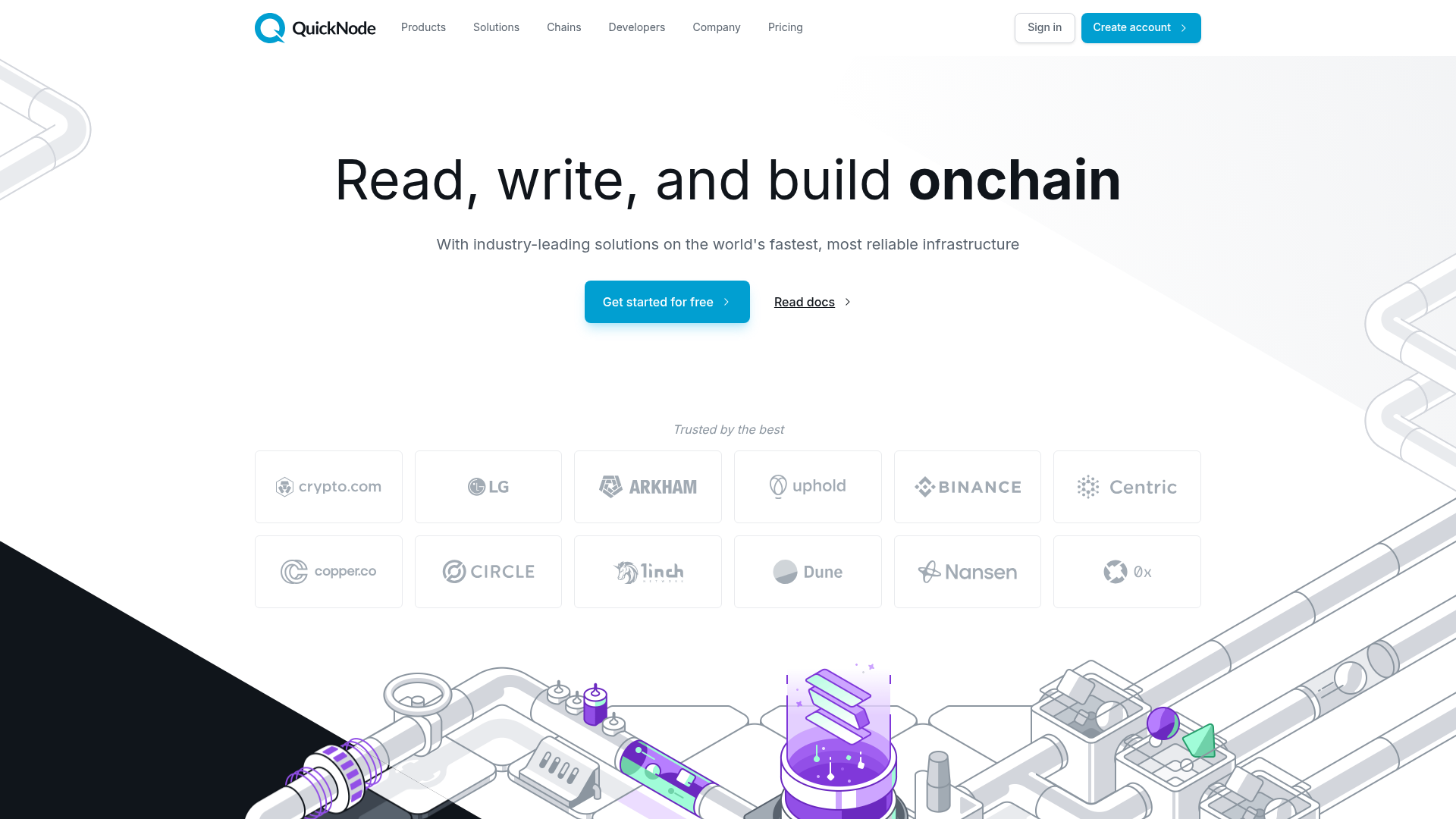 QuickNode website screenshot