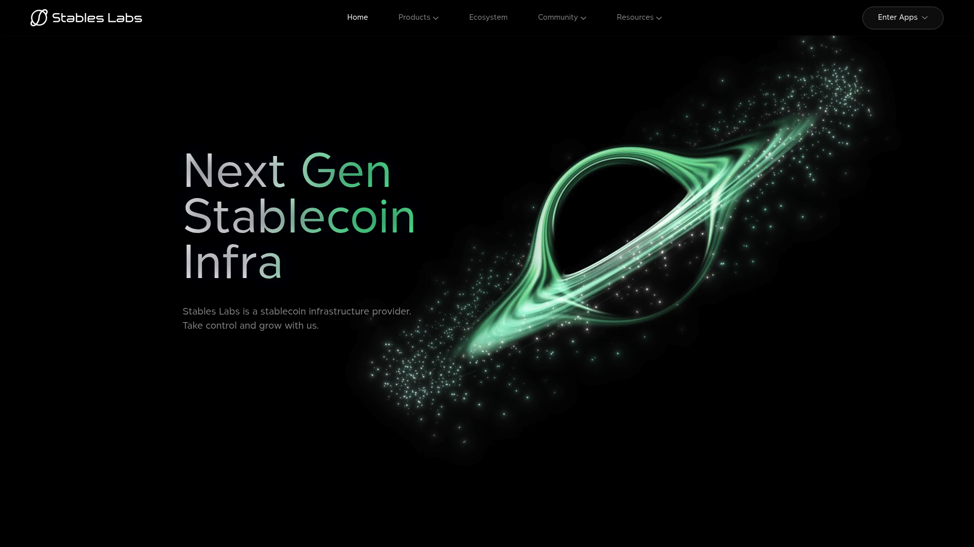 Stables Labs website screenshot