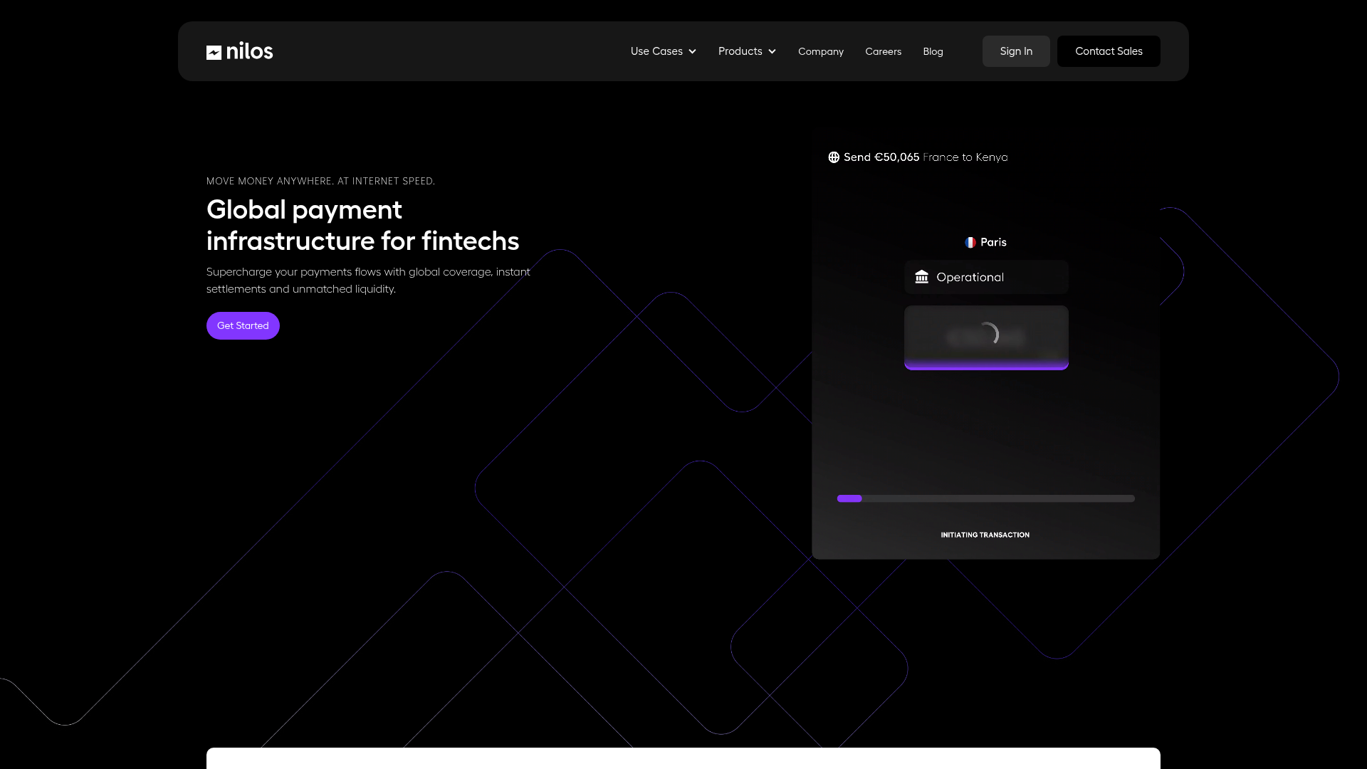 Nilos website screenshot