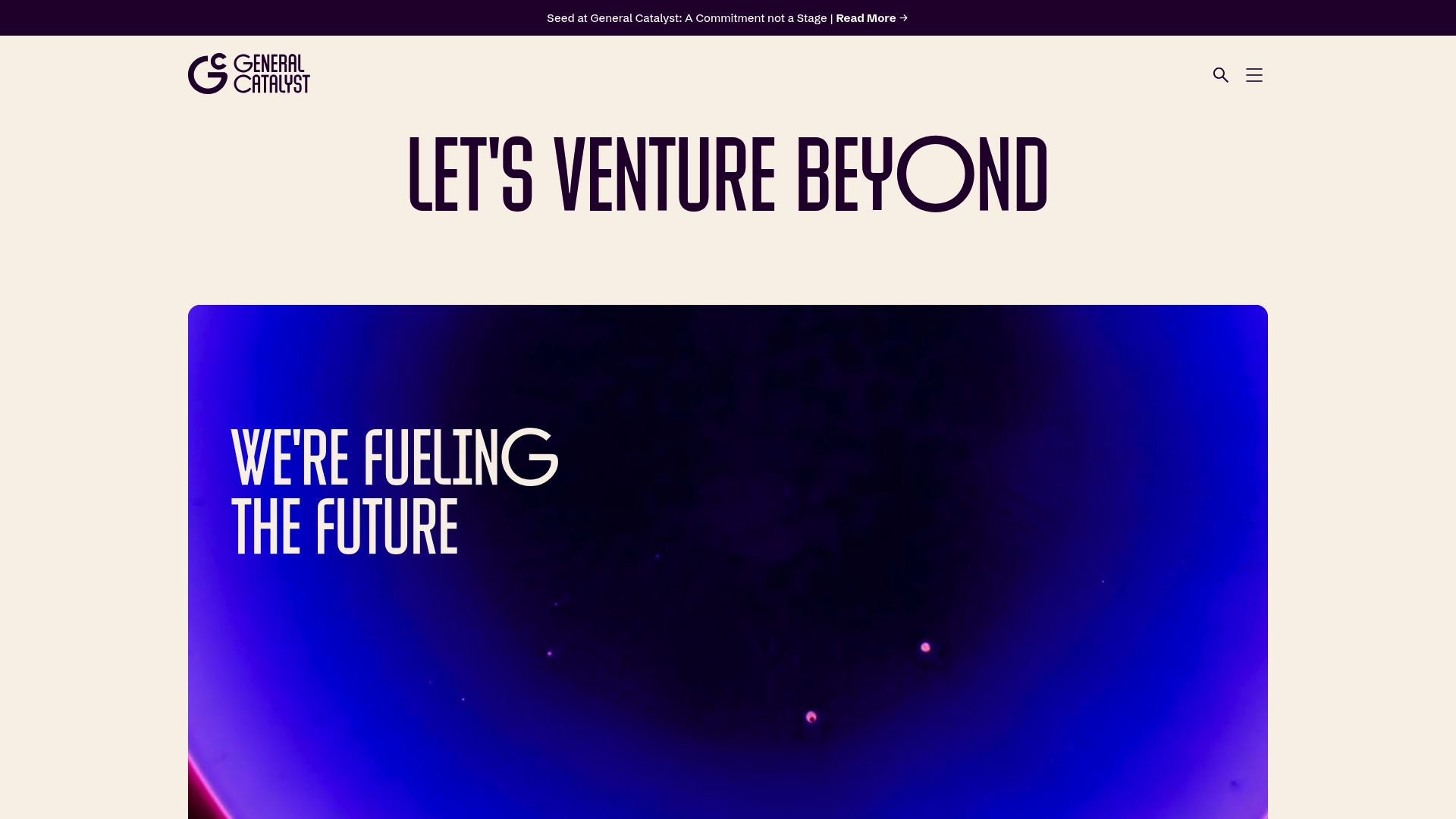 General Catalyst website screenshot