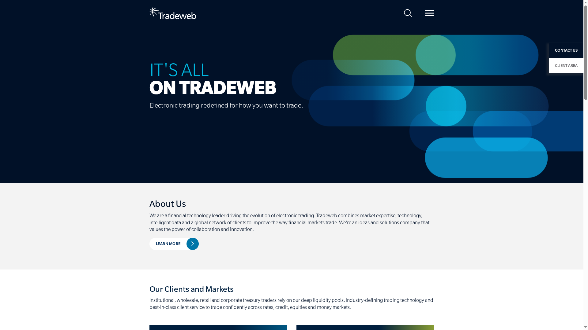 Tradeweb website screenshot Tradeweb website screenshot