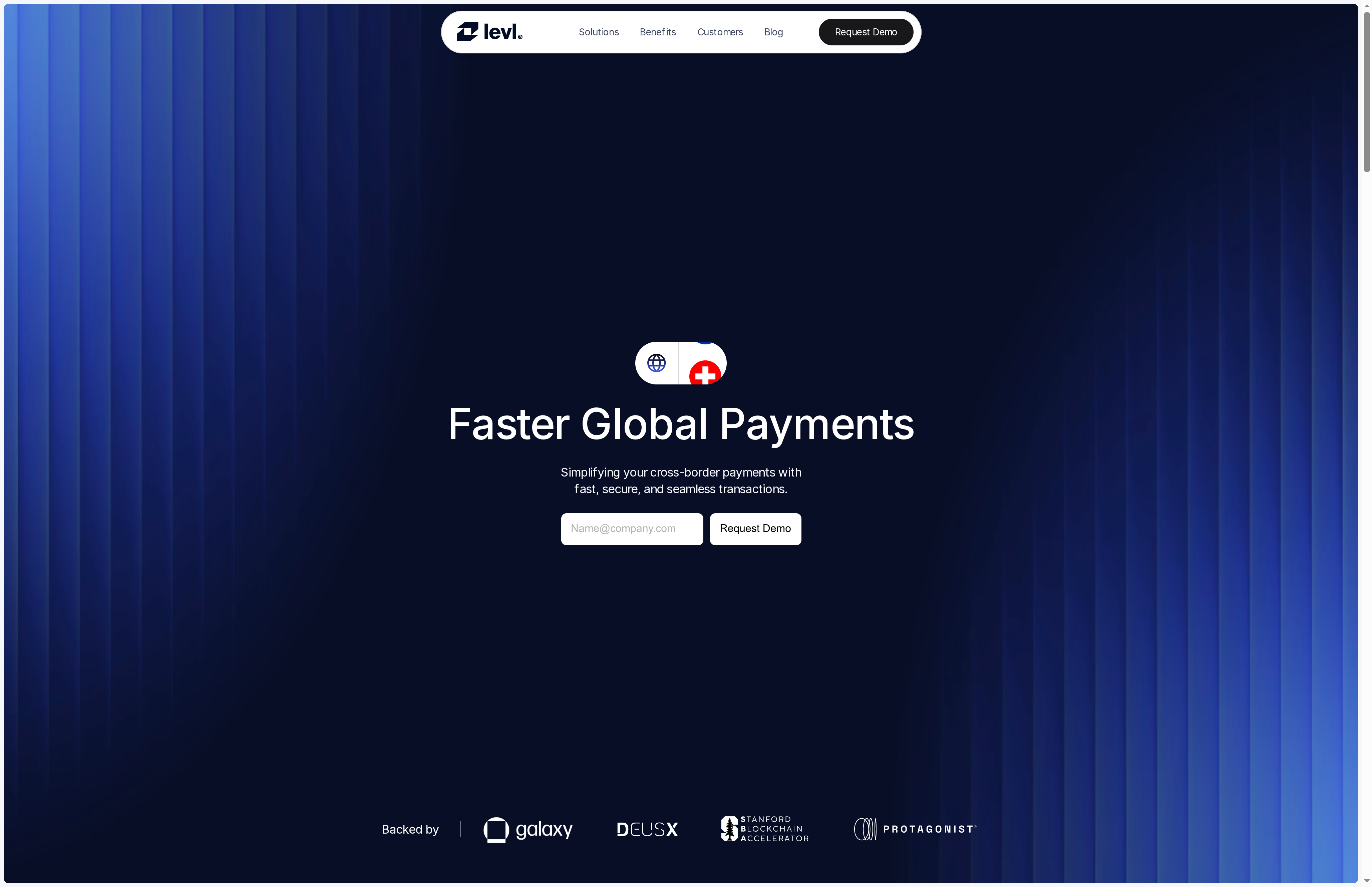 Levl website screenshot