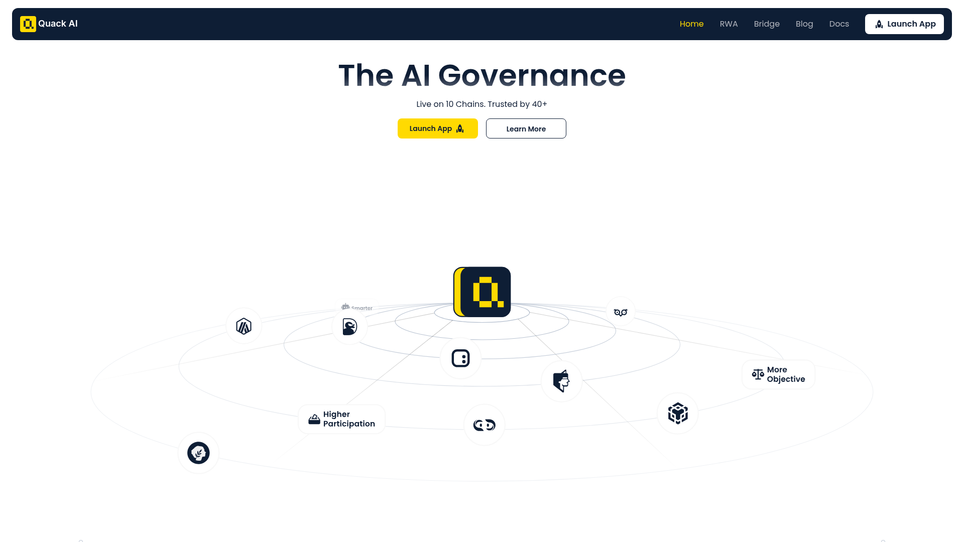 Quak AI website screenshot