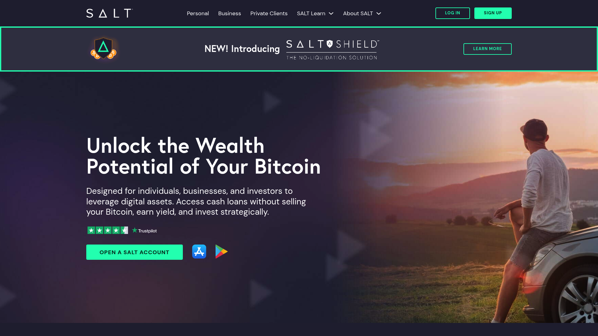 Salt website screenshot