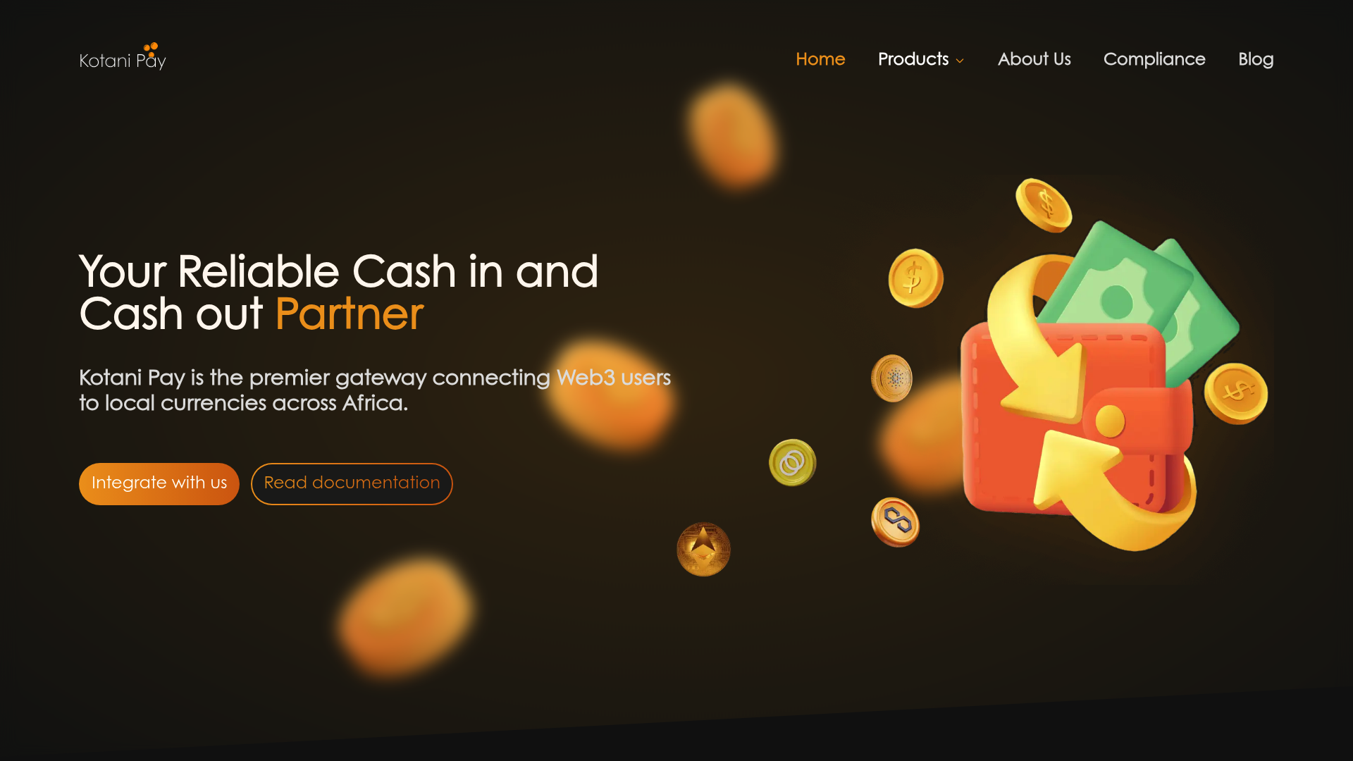 Kotani Pay website screenshot