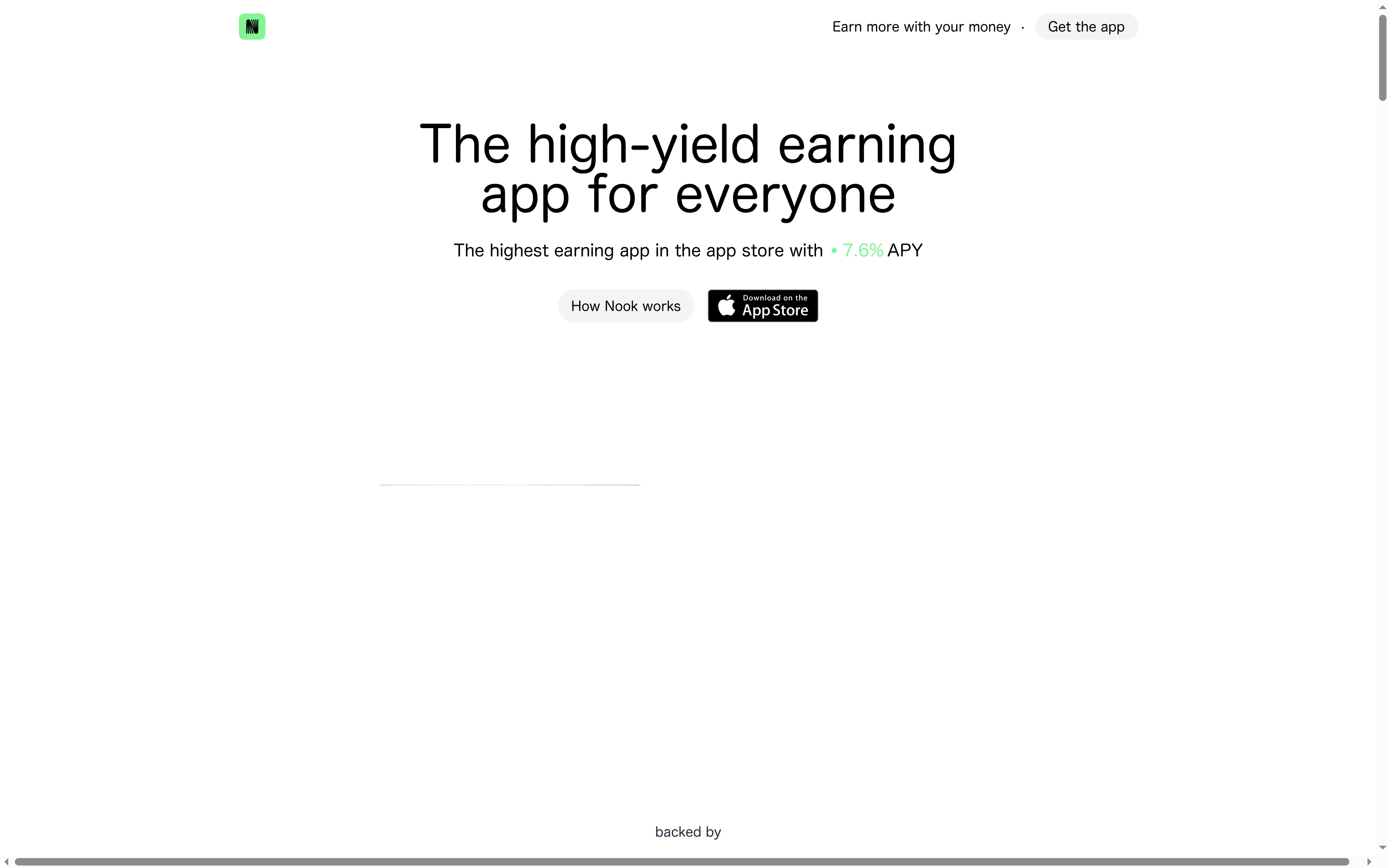 Nook website screenshot
