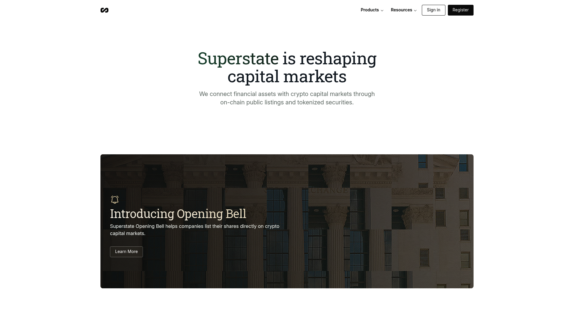Superstate website screenshot