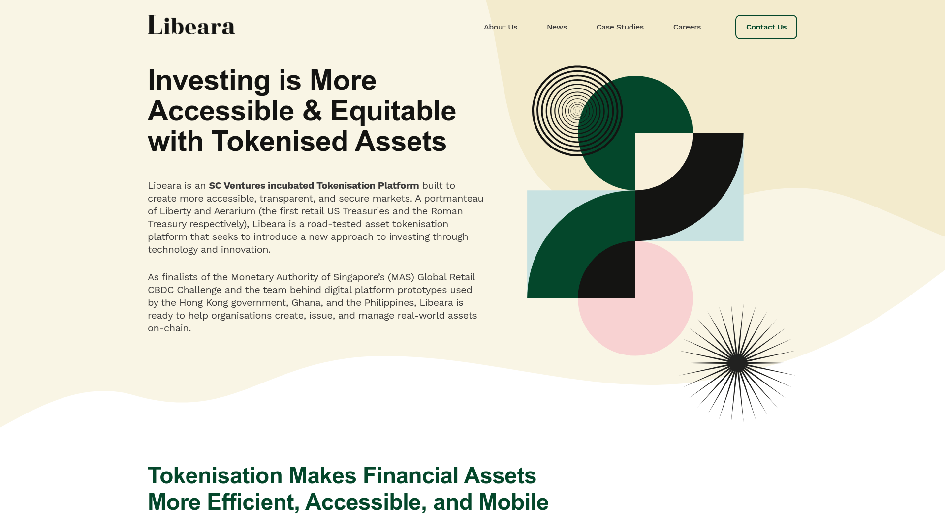 Libeara website screenshot