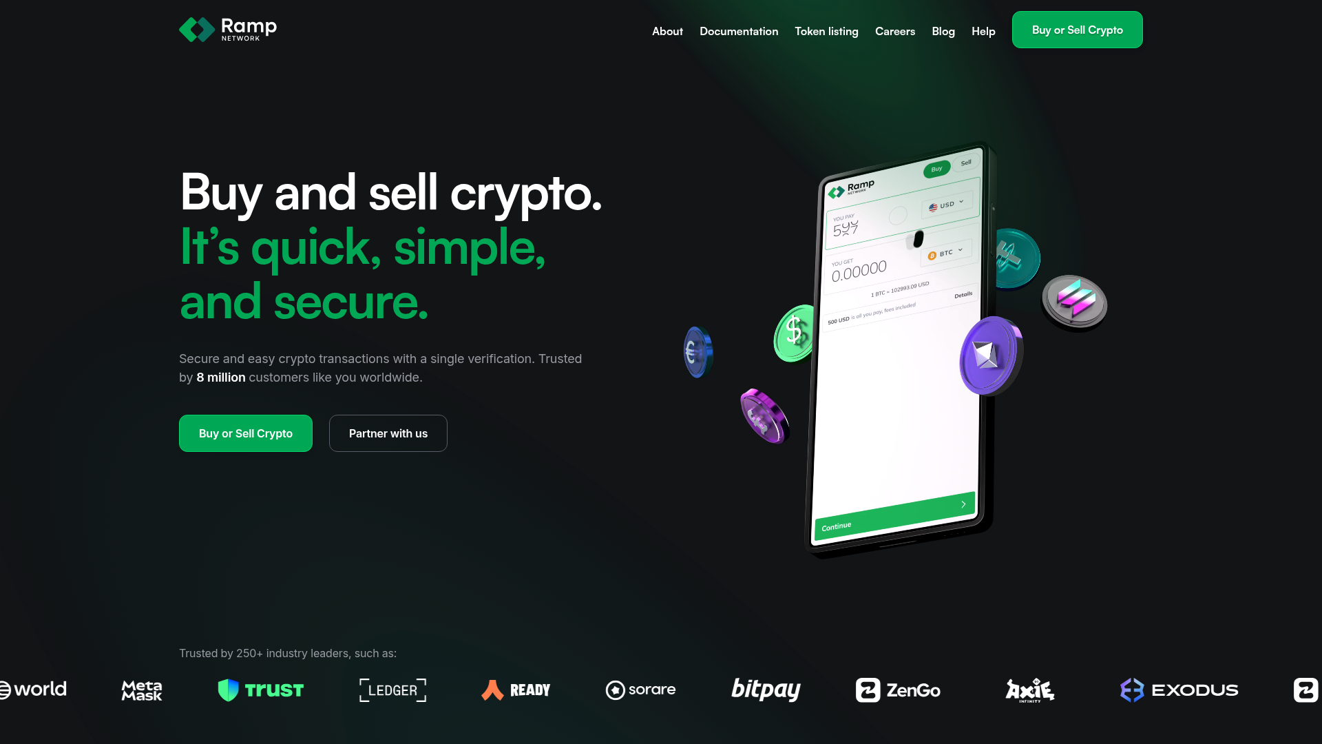 Ramp Network website screenshot