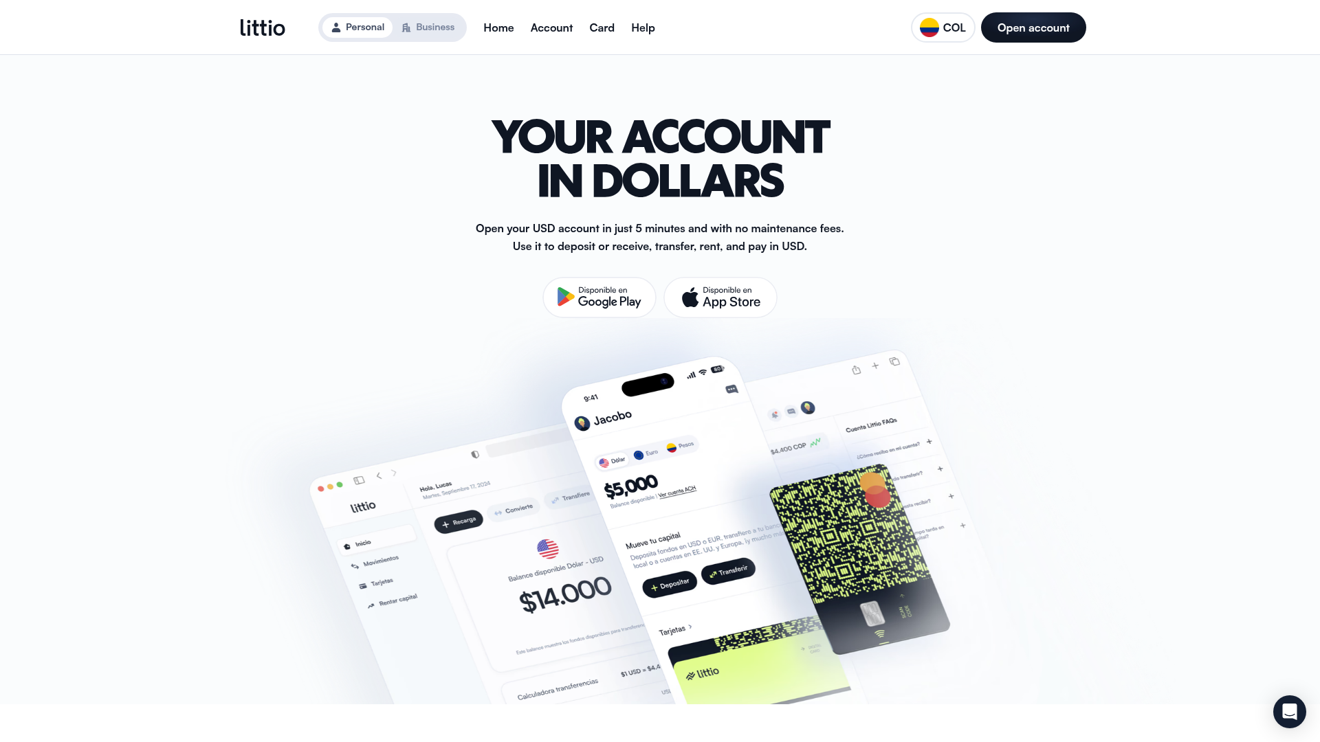 Littio website screenshot