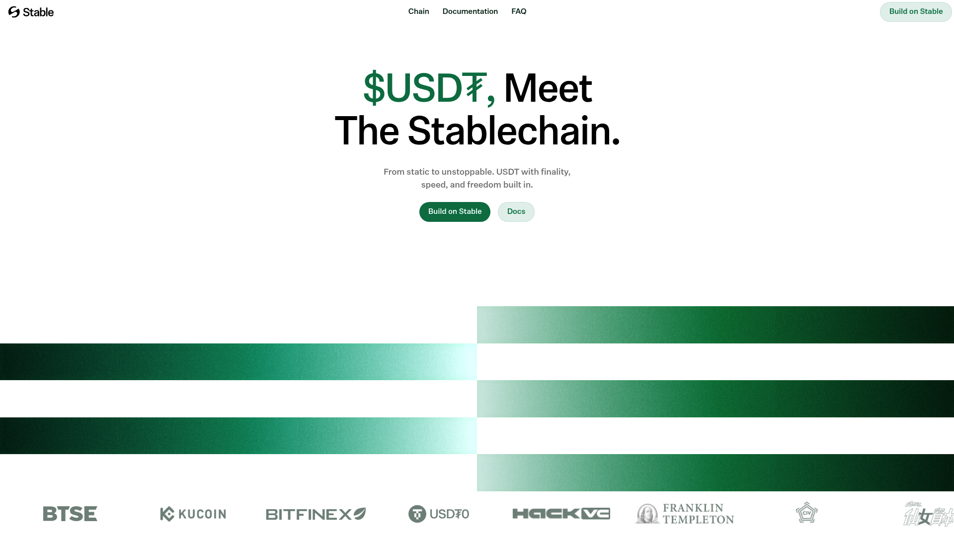 Stable website screenshot