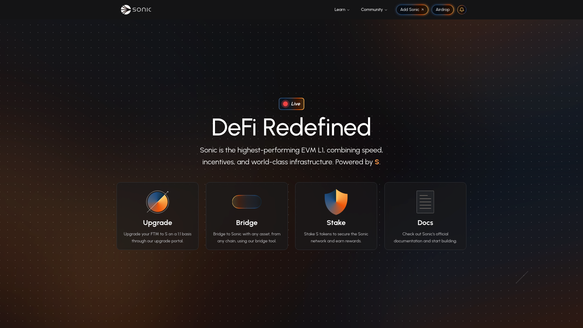Sonic Labs website screenshot