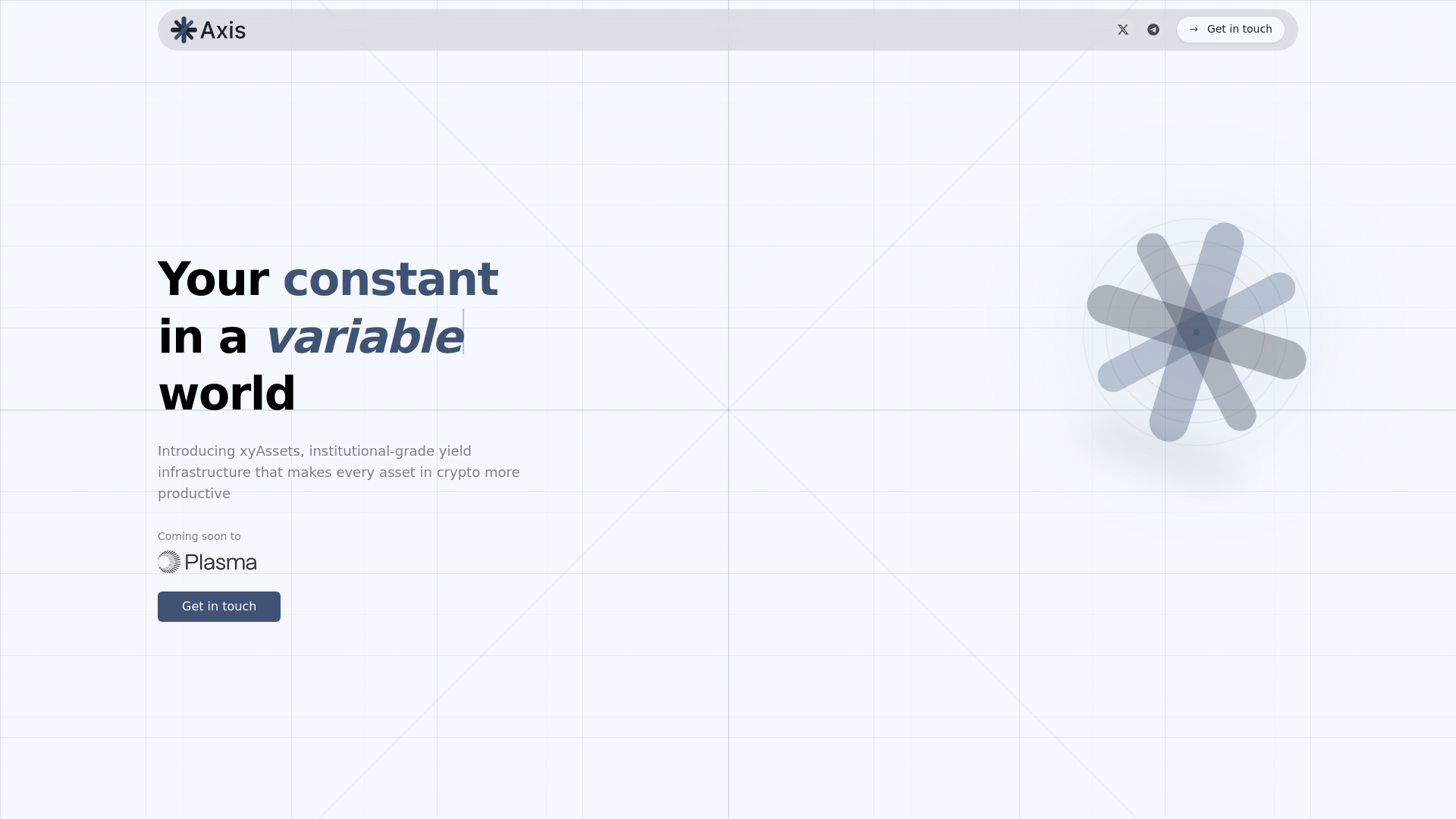 Axis website screenshot