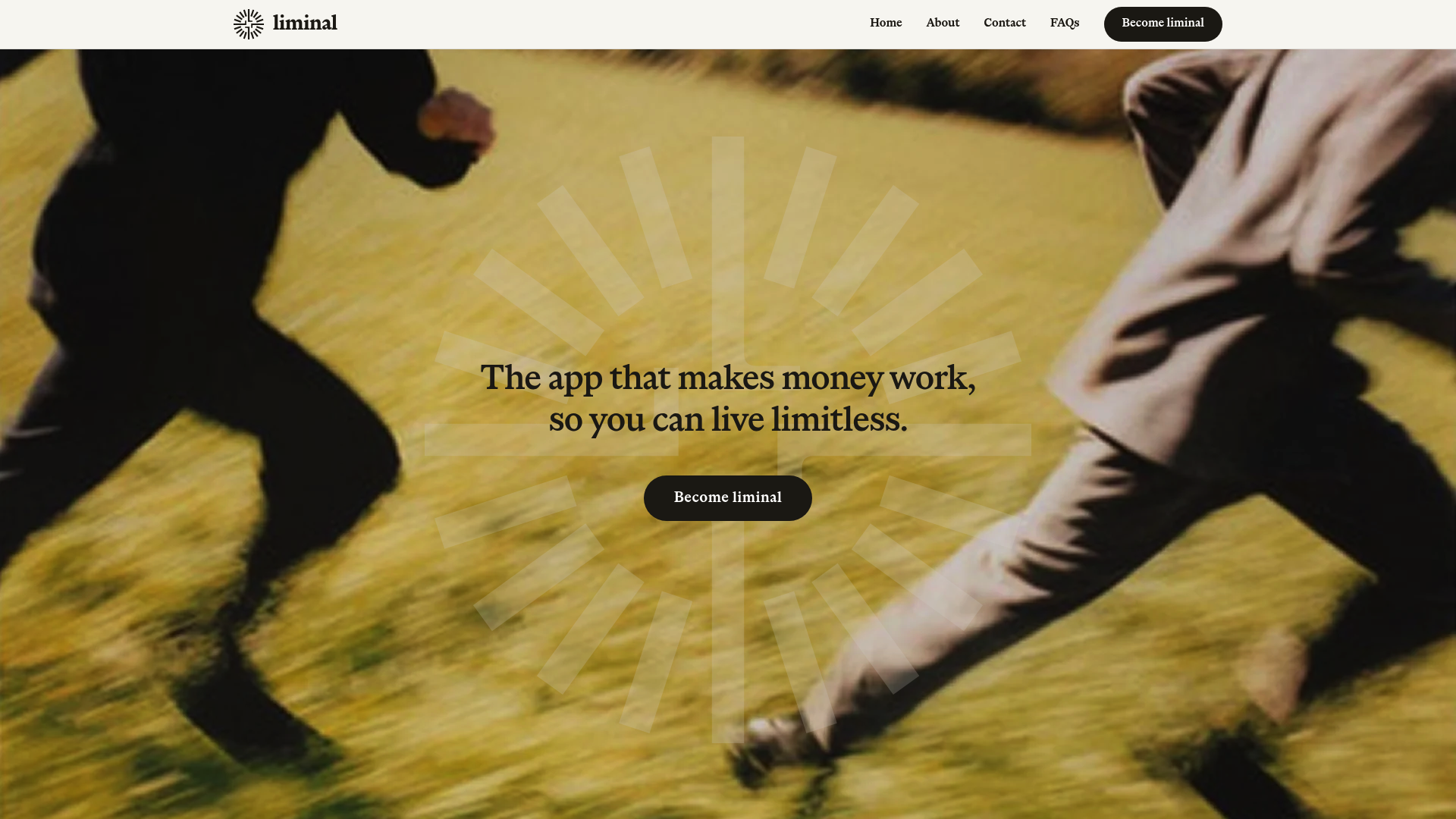 Liminal website screenshot